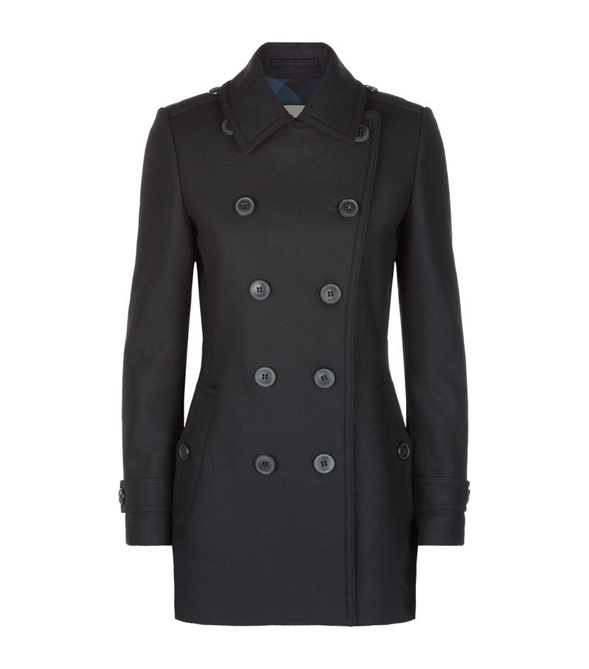 women's wool cashmere pea coat