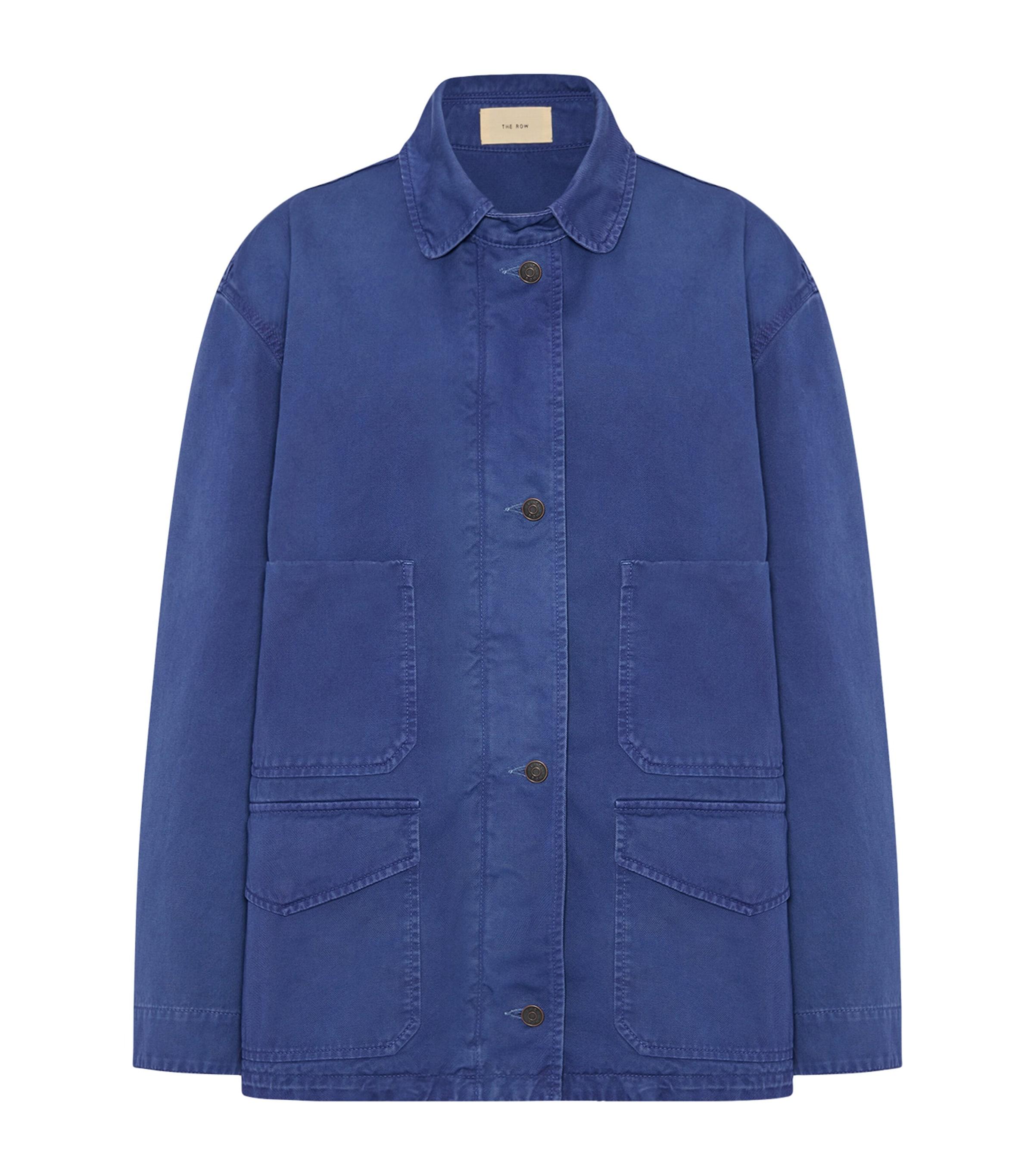 The Row Jolene Cotton-Canvas Jacket in Blue | Lyst