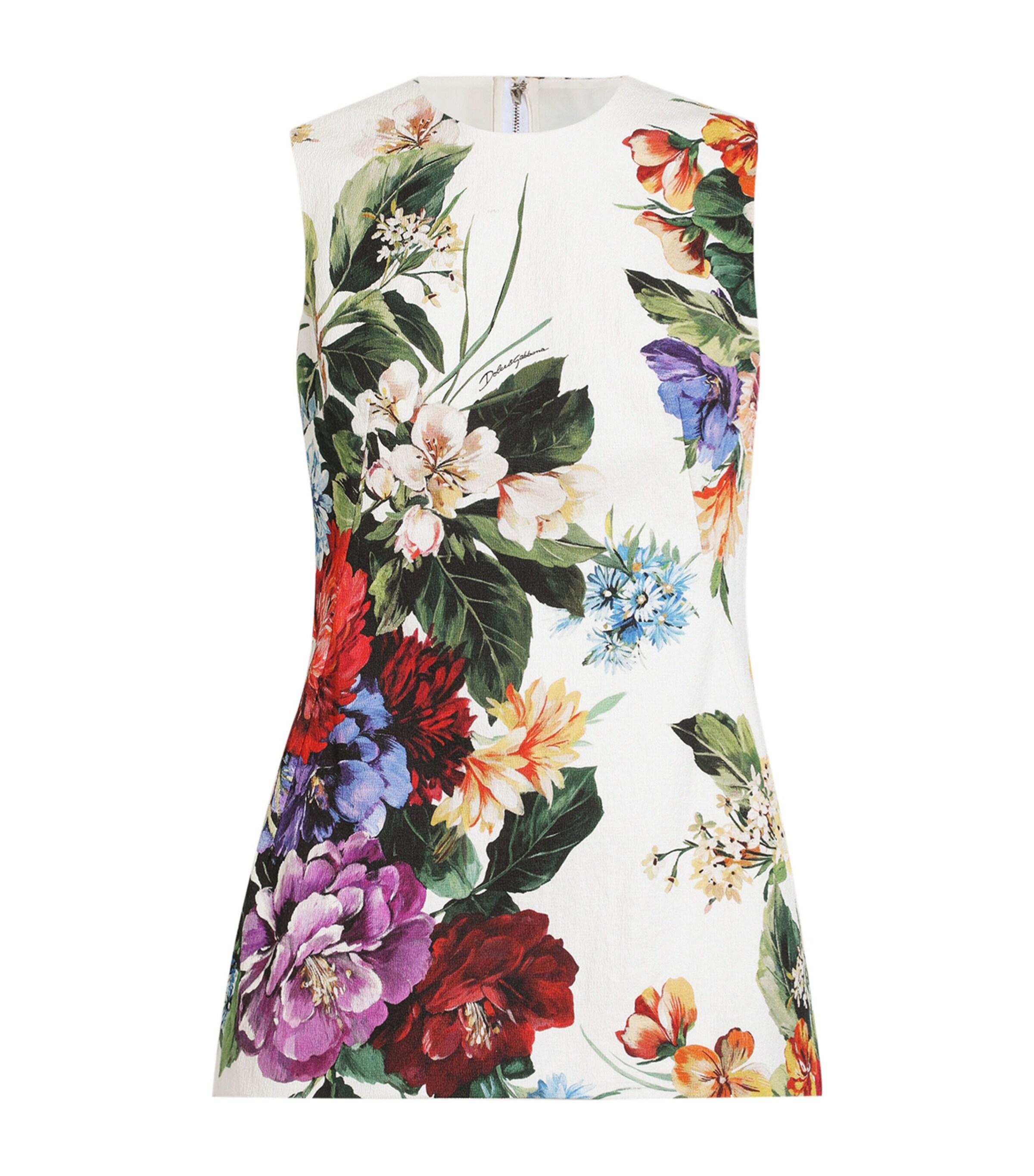 トップス DOLCE&GABBANA Mesh Sheer Tank Top Flower DOLCE&GABBANA Mesh Sheer Tank Top Flower
