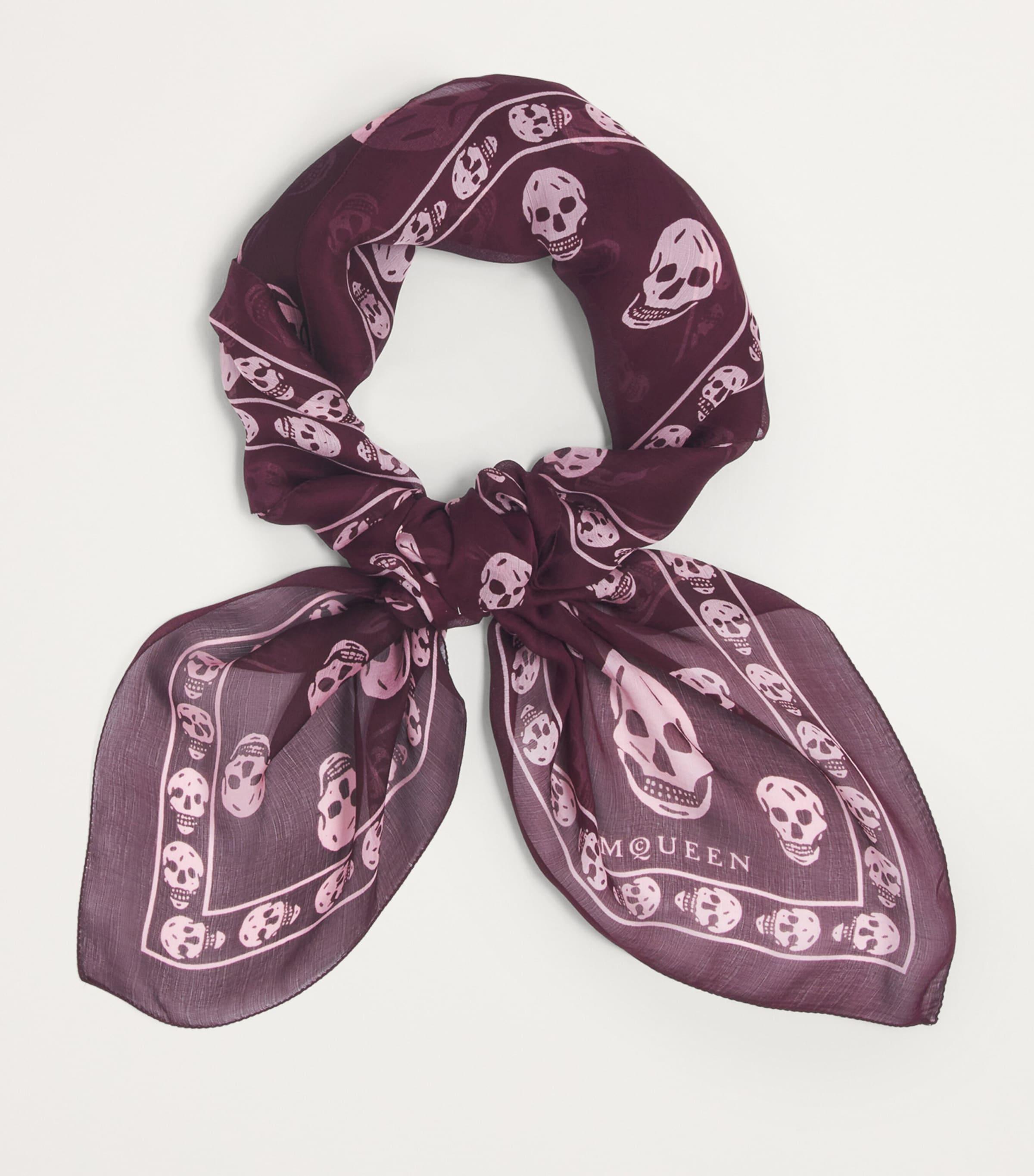 Alexander McQueen Silk Skull Print Scarf in Purple Lyst UK