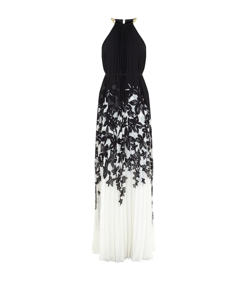 Ted baker Jolena Flower Pleat Maxi Dress in Black Lyst