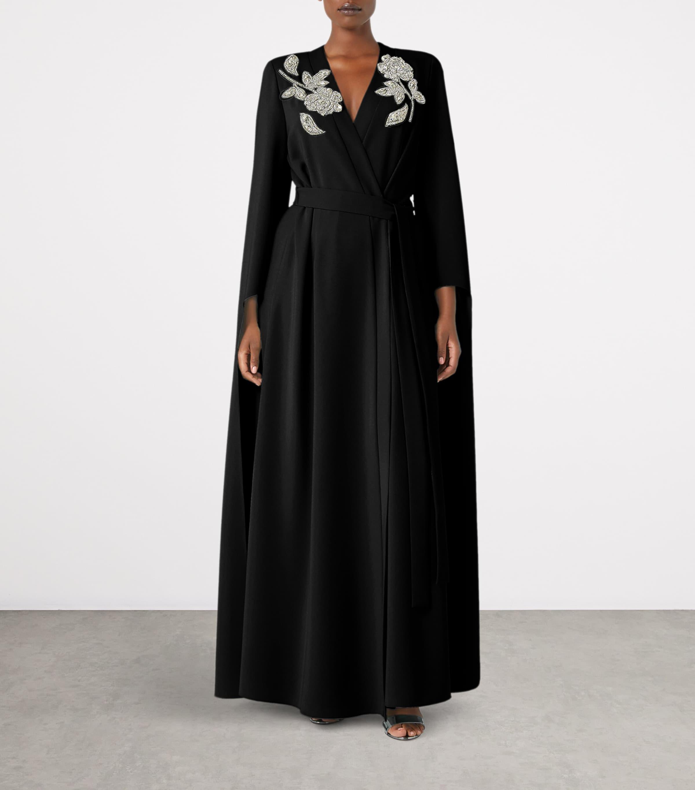 Marina Rinaldi Embellished Maxi Dress in Black | Lyst