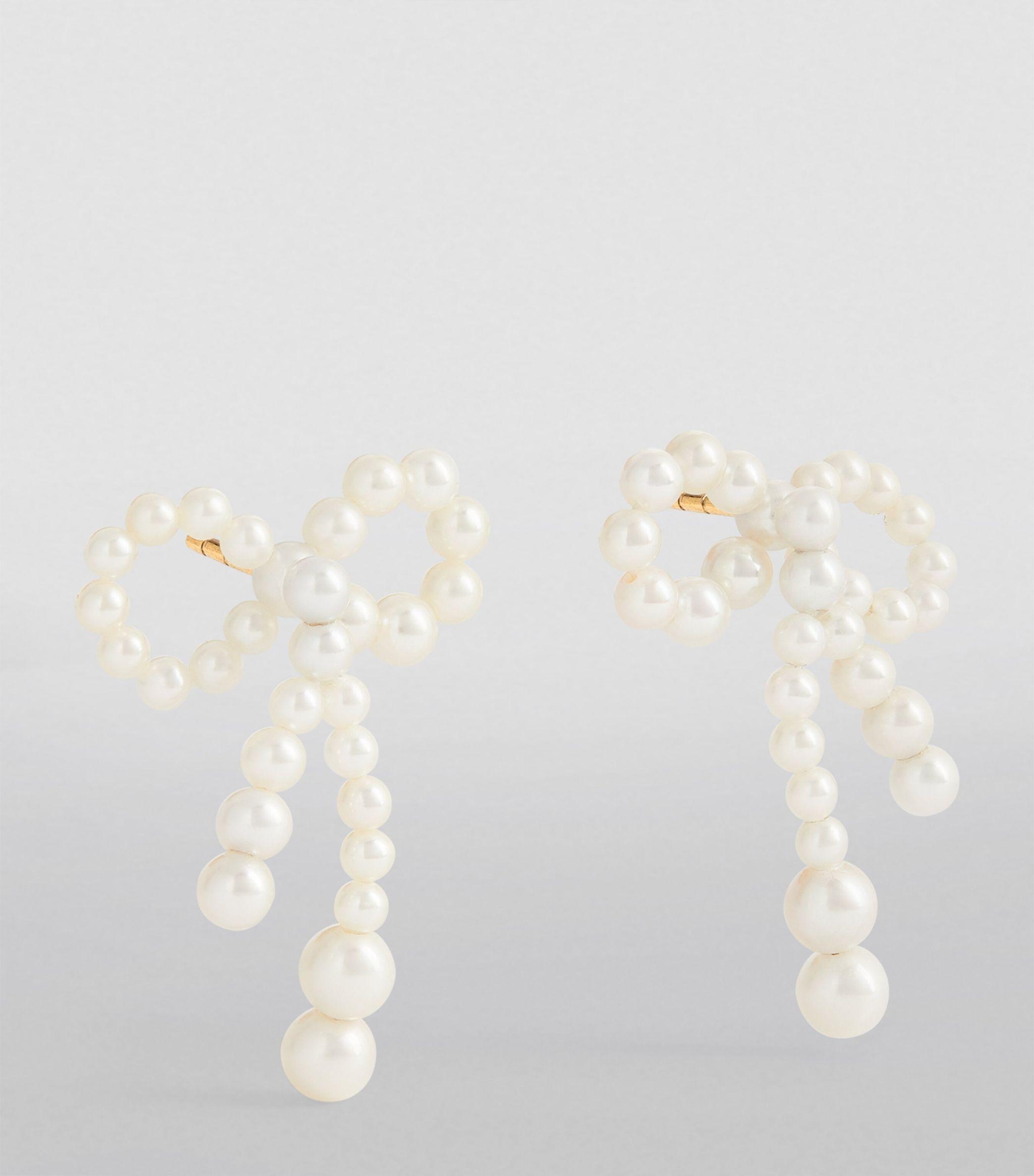 Sophie Bille Brahe Yellow Gold And Pearl Rosette De Perles 