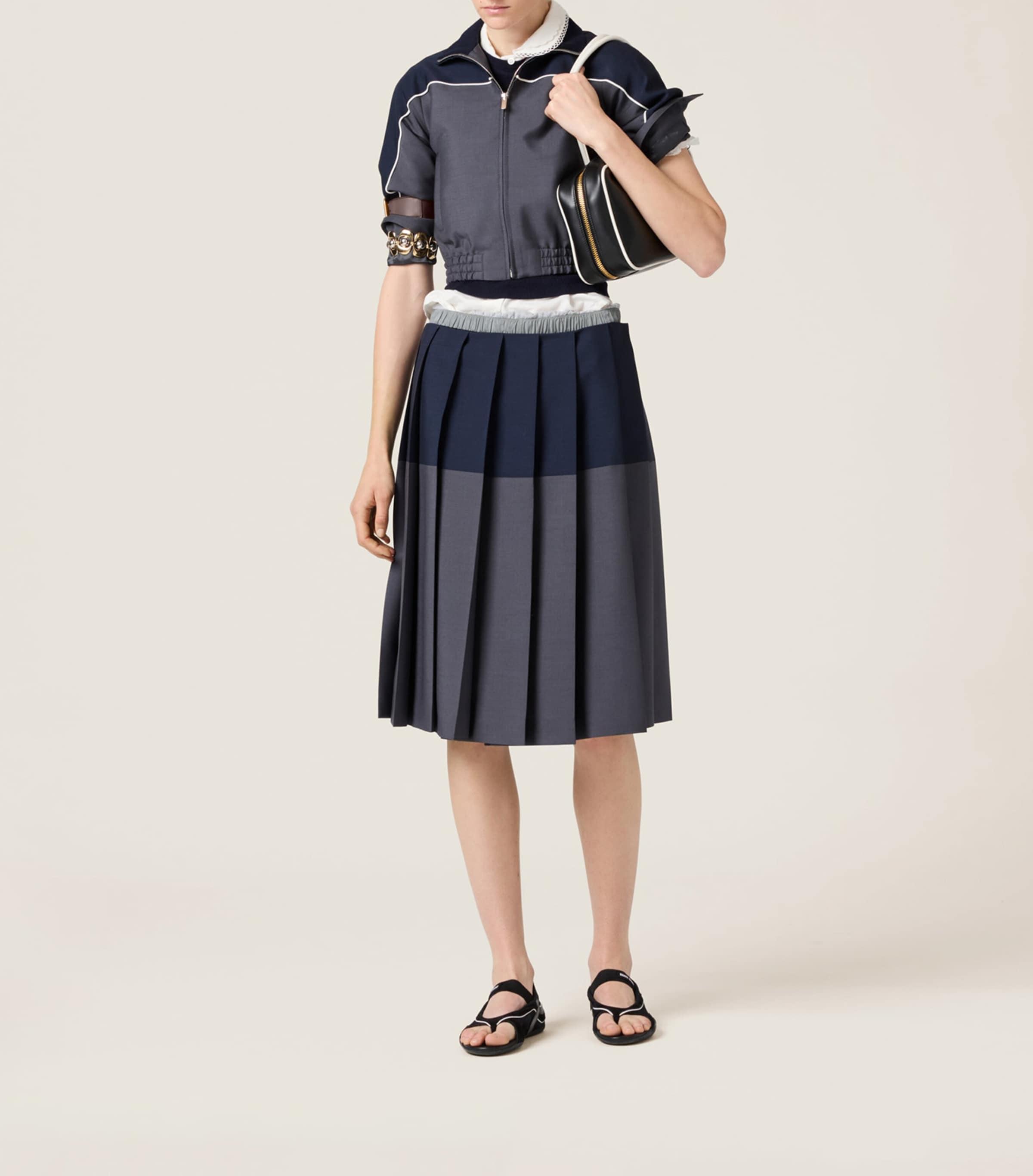 スカート Miu pleats skirt andmary ANDMARY】Miu pleats skirt