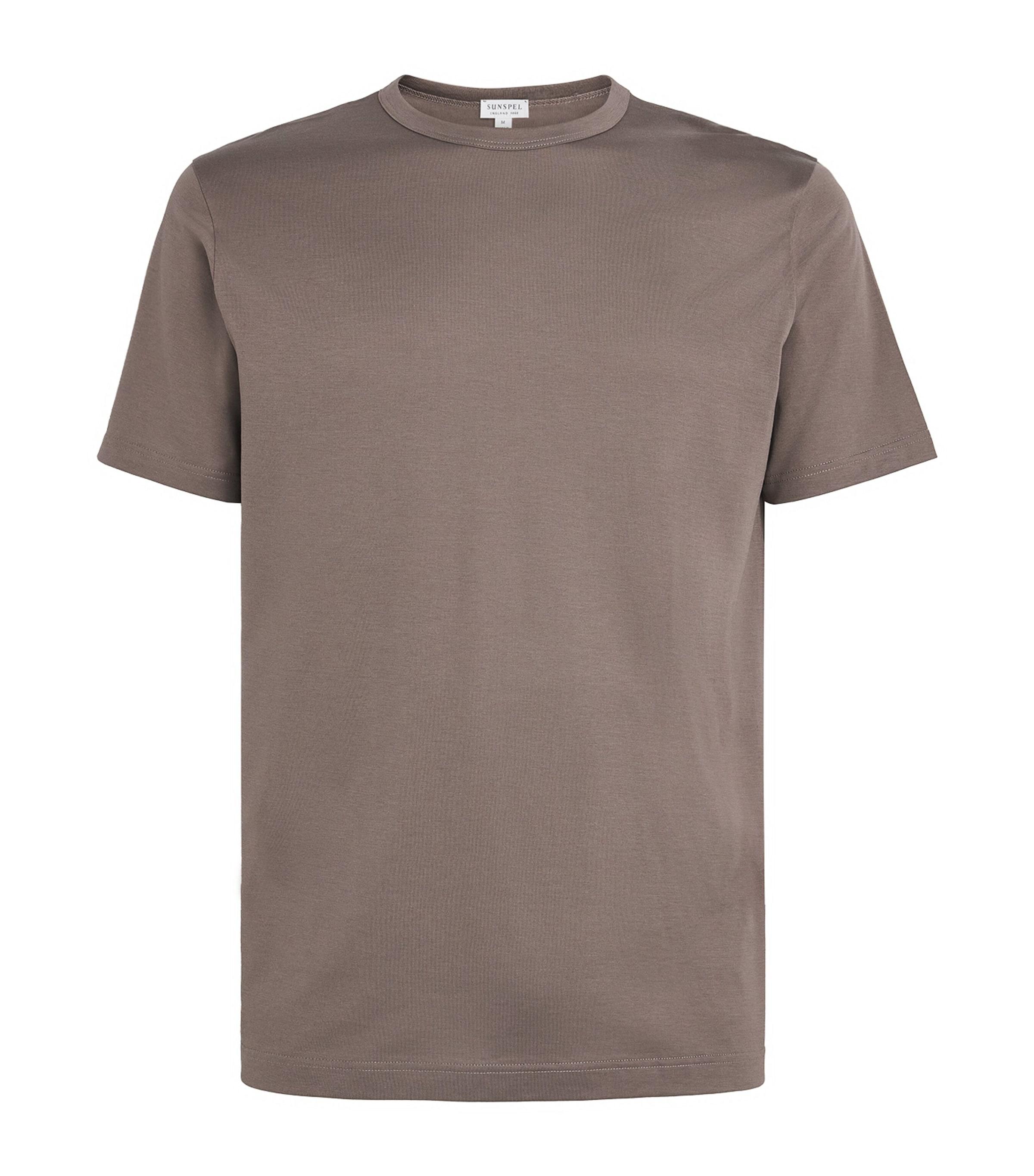 美品　SUNSPEL　Short Sleeve Crew Neck　Мイギリス製 コットンリネン Tシャツ（Ash Grey）| Sunspel