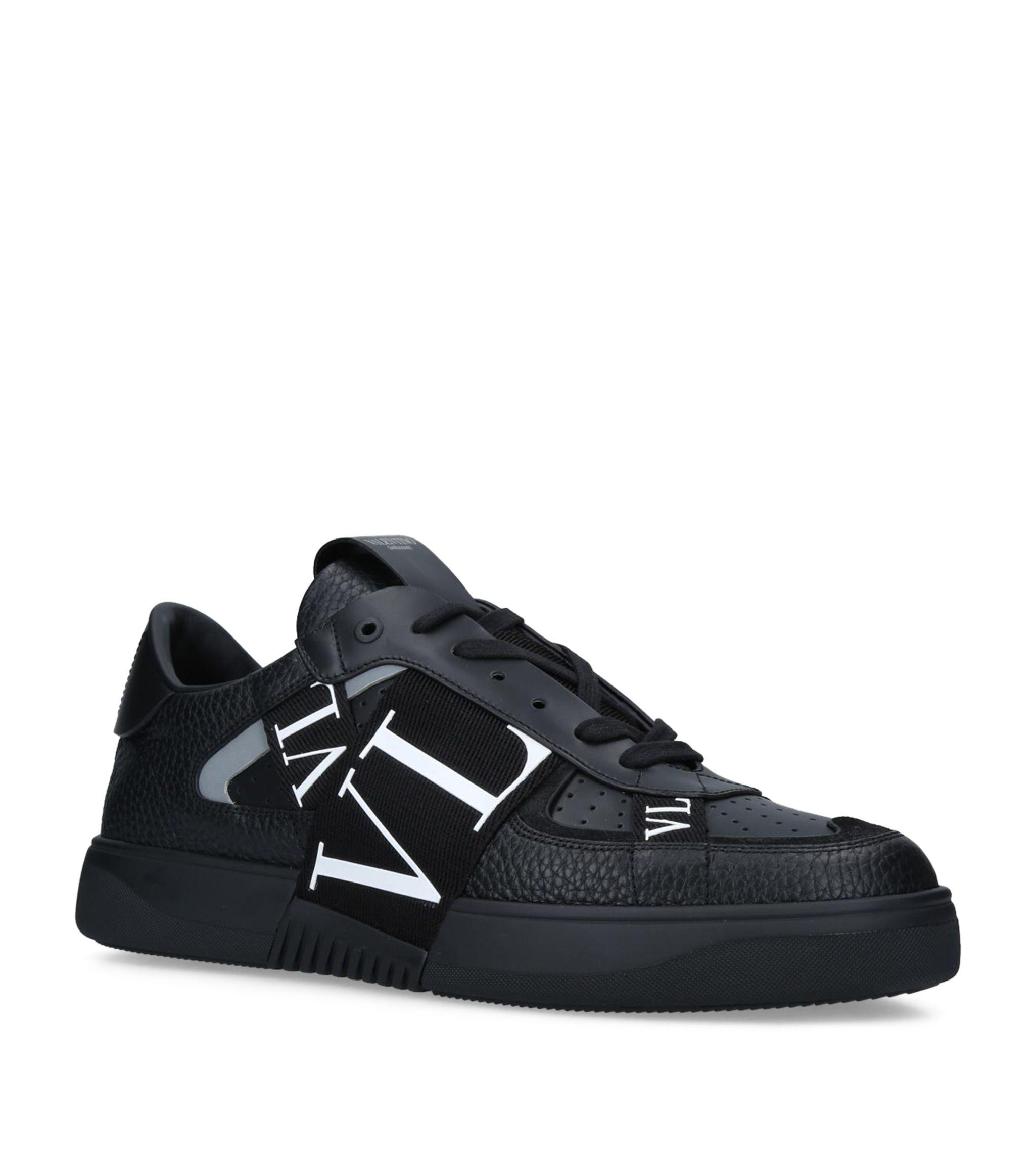 Valentino Vl7n Sneaker With Bands In Calf Leather in Black for Men 