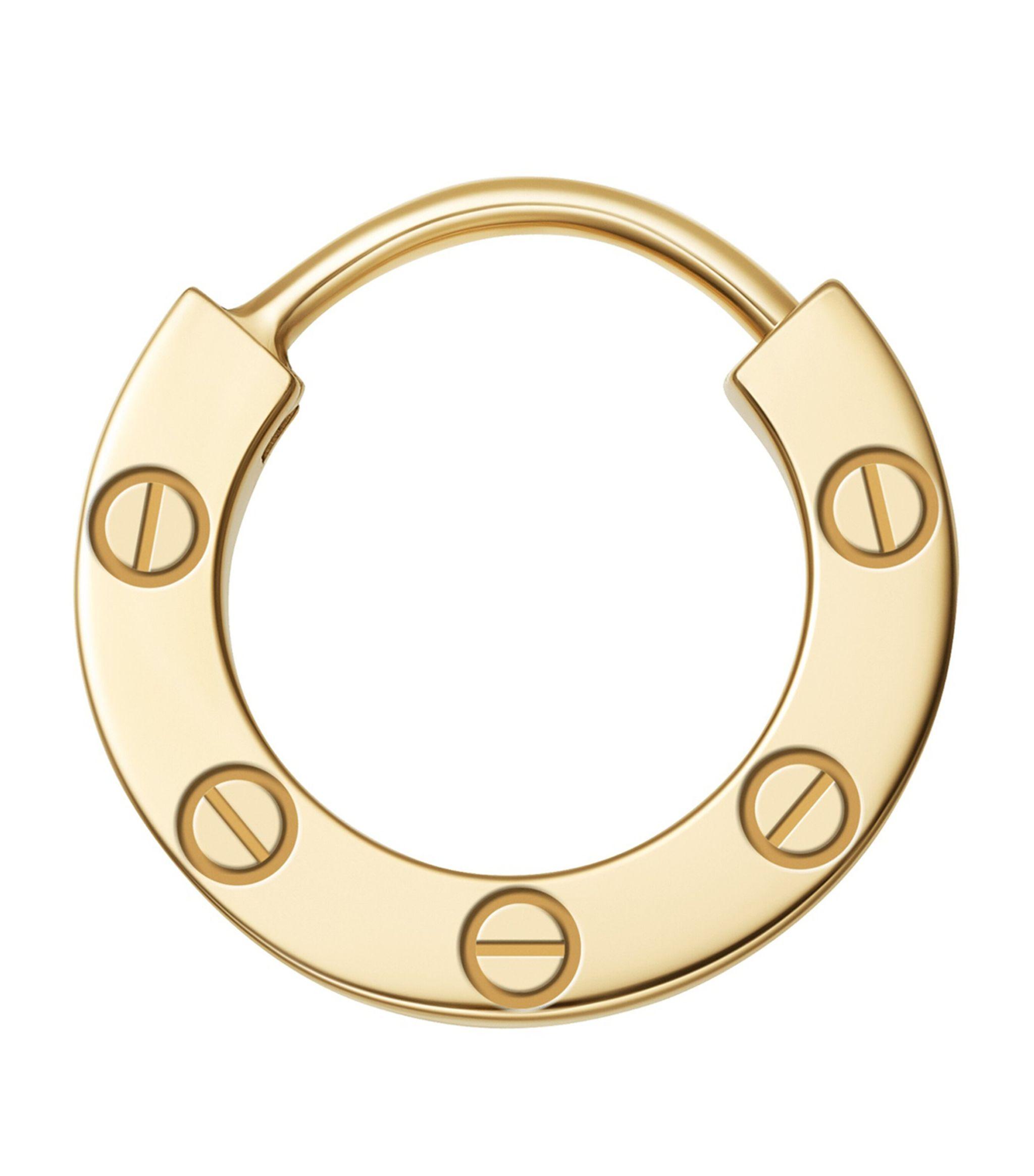 Cartier gold hoop clearance earrings