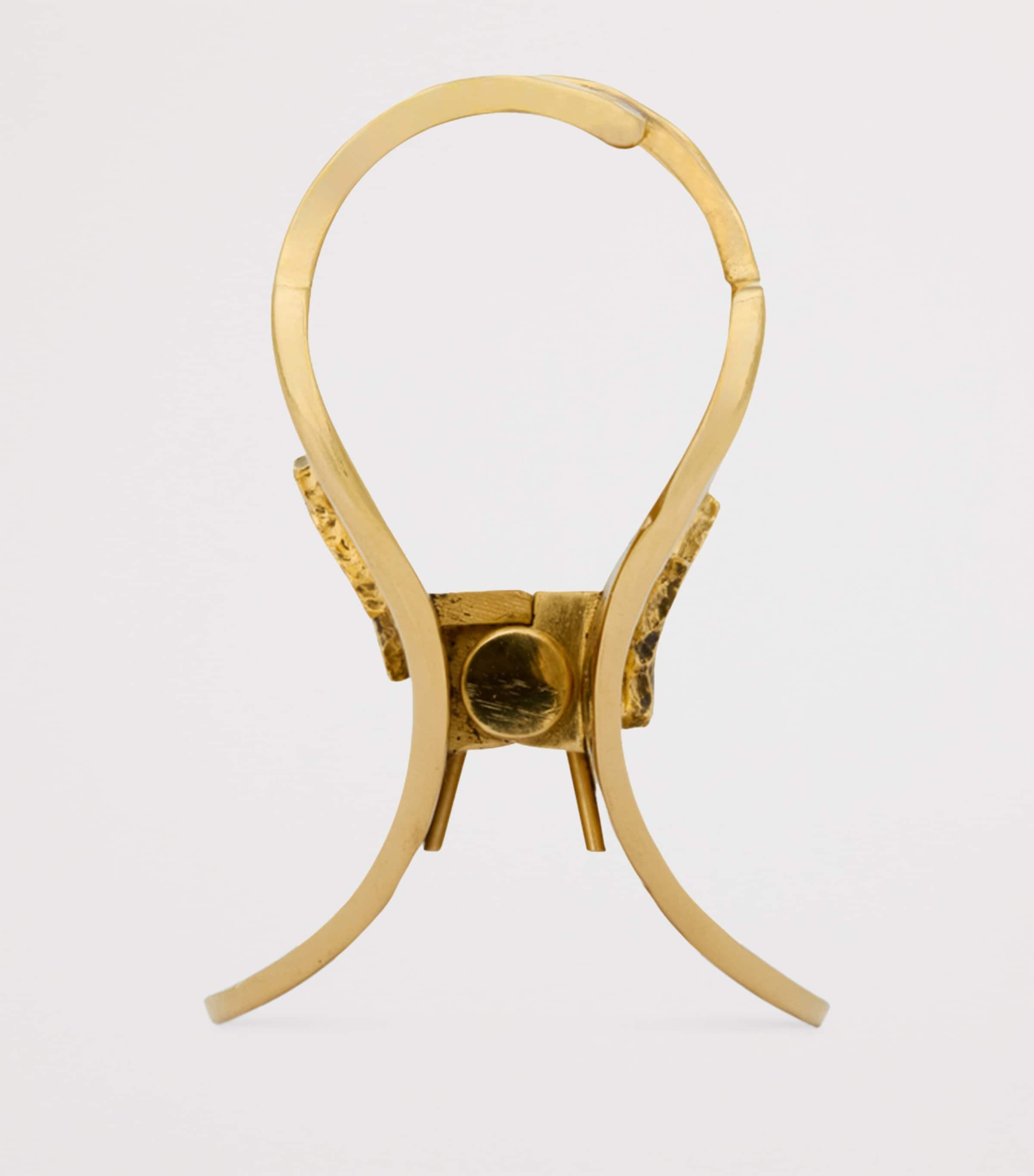 Saint Laurent Cassandre Hair Clip in Metallic | Lyst UK