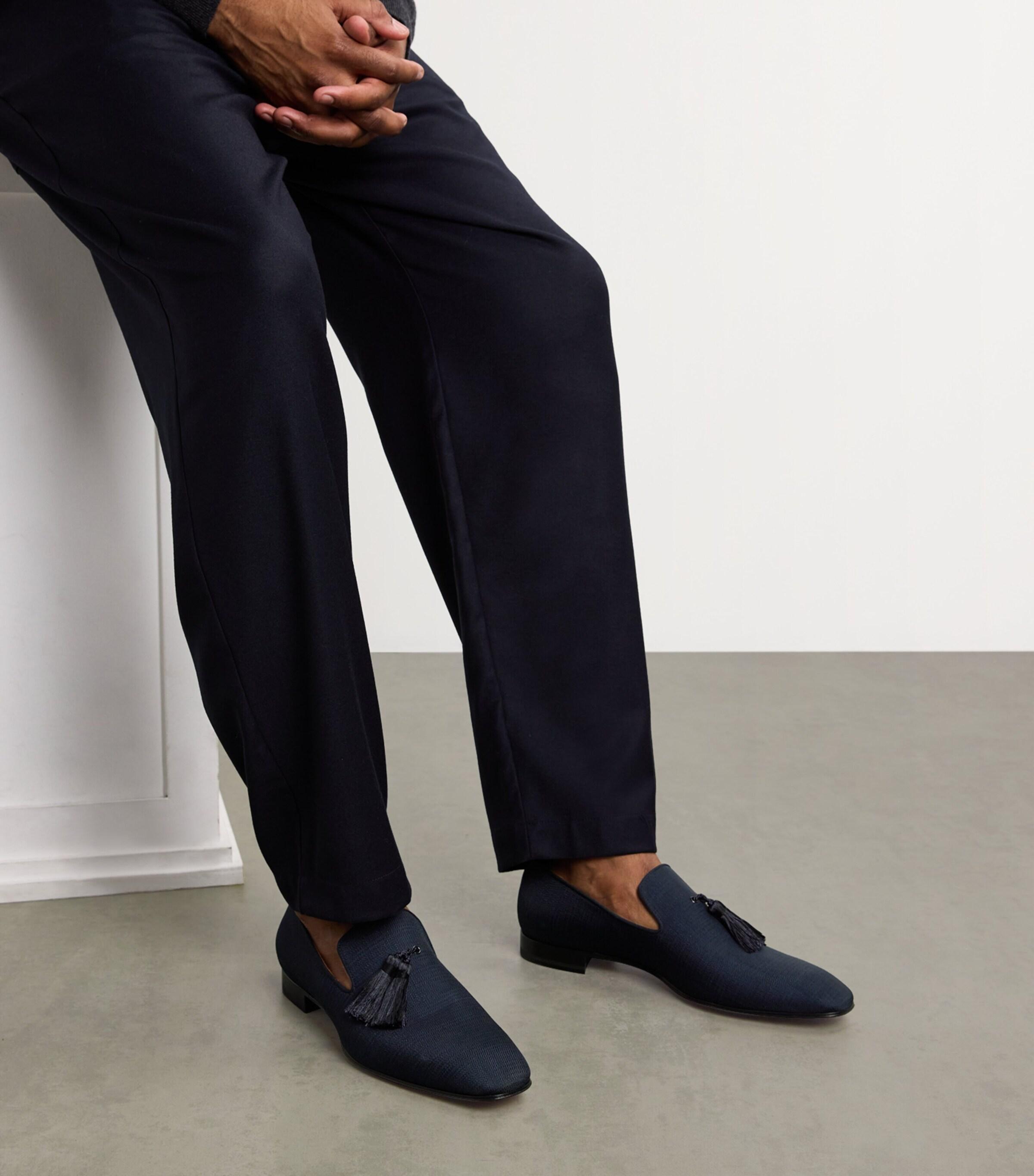 Christian Louboutin Tassel Loafers in Blue for Men | Lyst