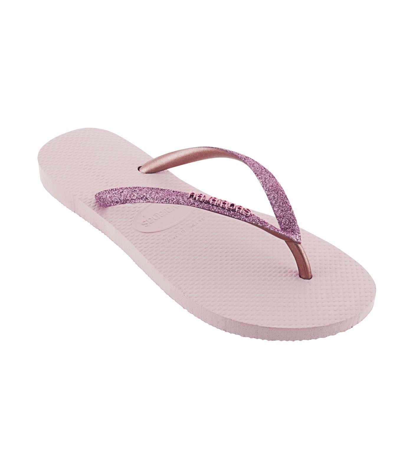 pink glitter havaianas