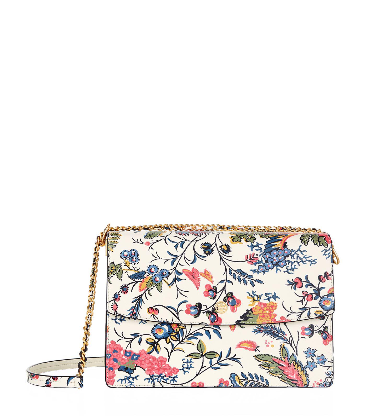 tory burch floral handbags