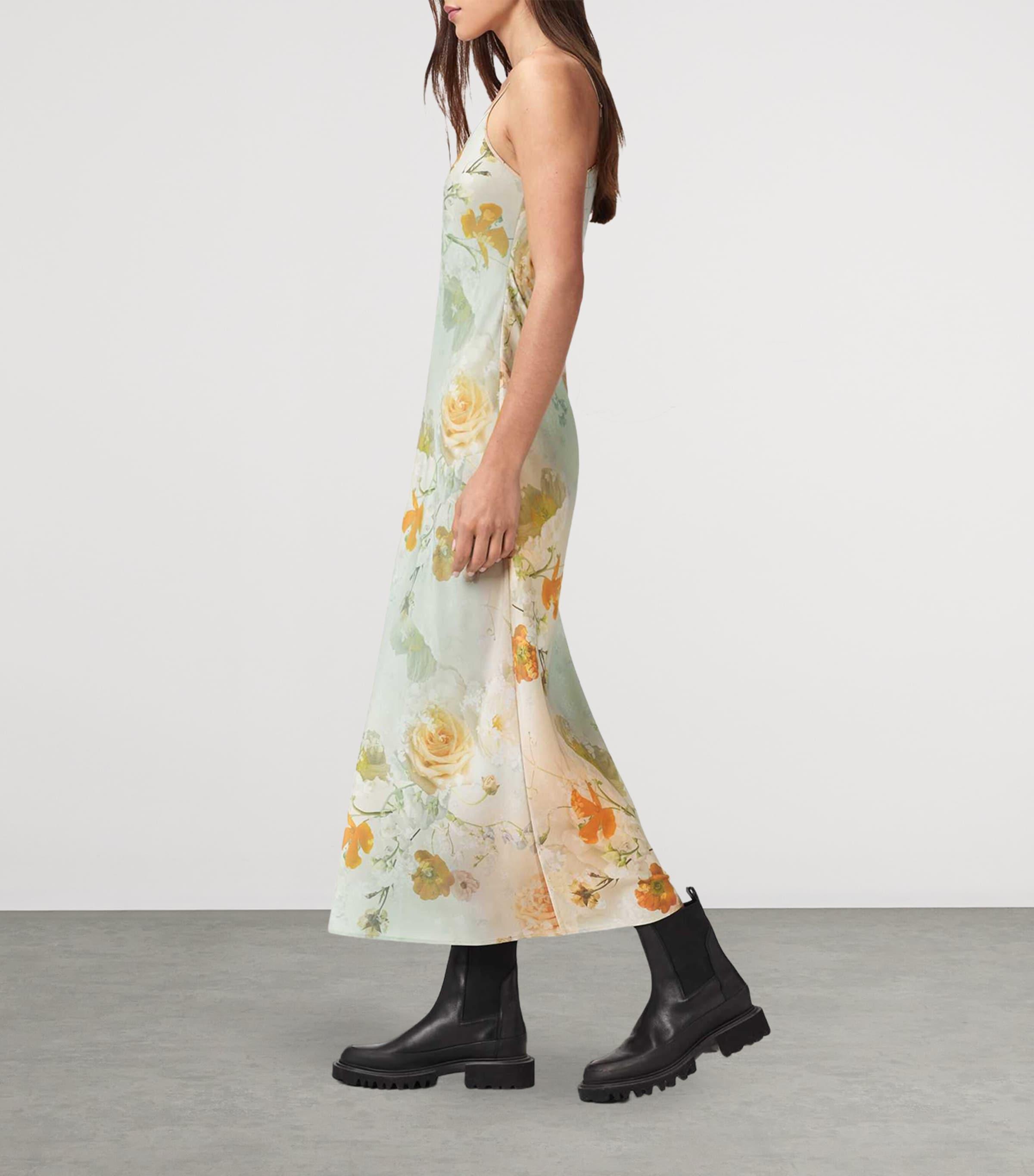 all saints silk maxi dress AllSaints Silk Dresses for Women
