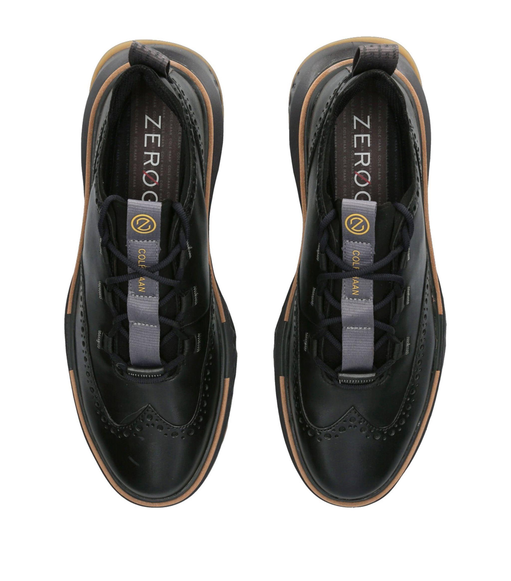 Cole Haan Leather 5.zerøgrand Wingtip Oxford Sneakers in Black for Men |  Lyst