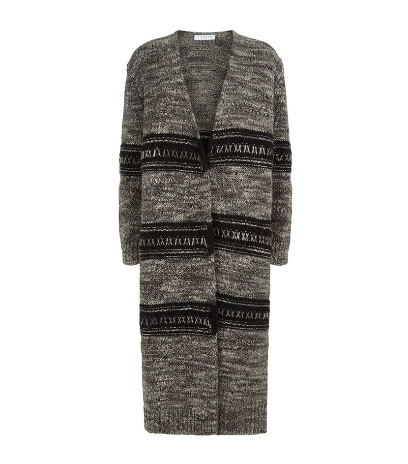 sandro long cardigan
