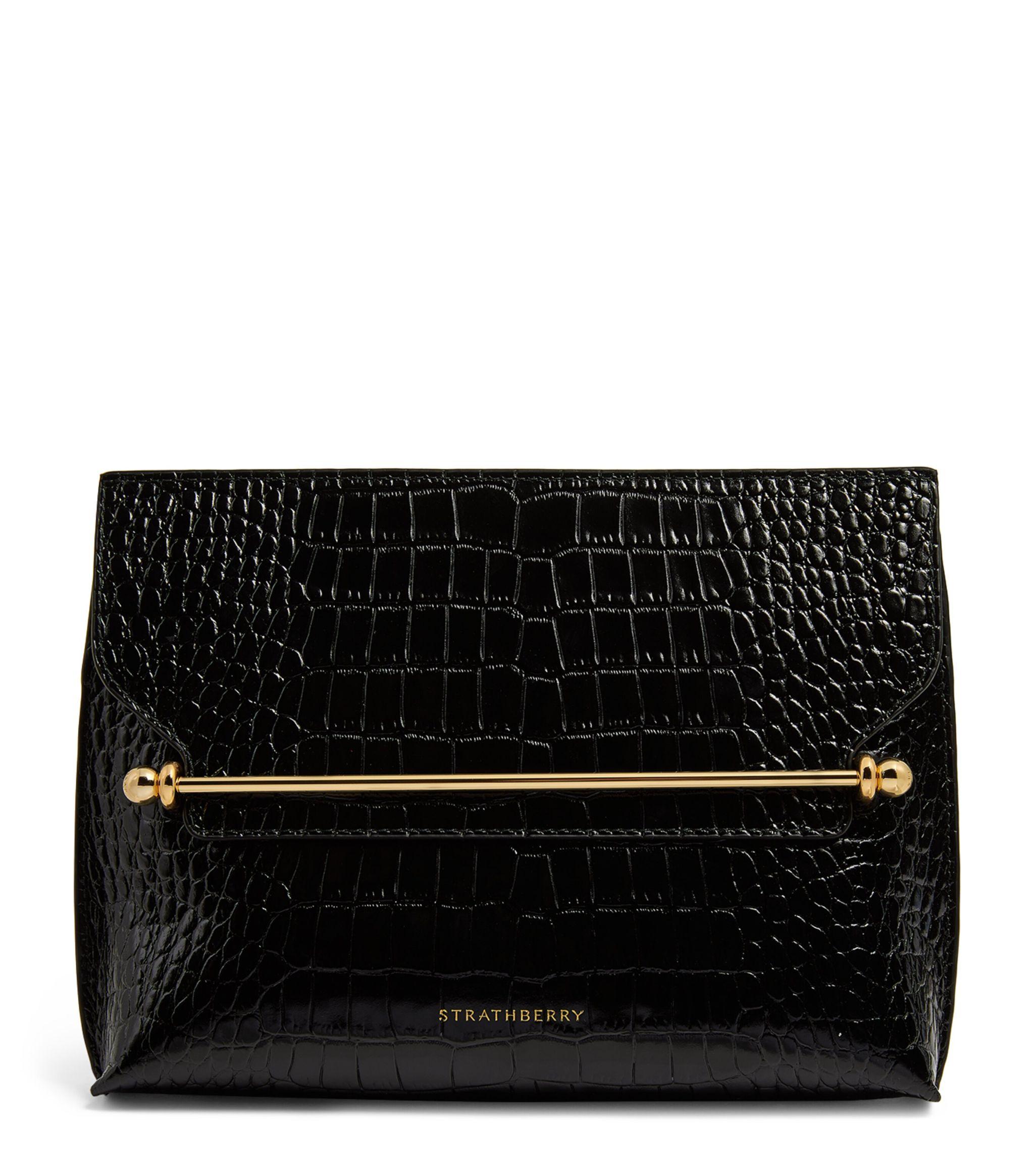 Strathberry Mosaic Bag, Black at John Lewis & Partners