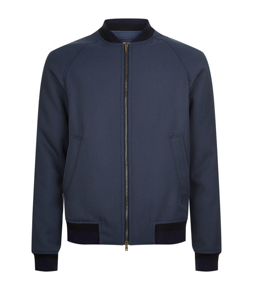 Boglioli Varsity Bomber Jacket in Blue for Men | Lyst