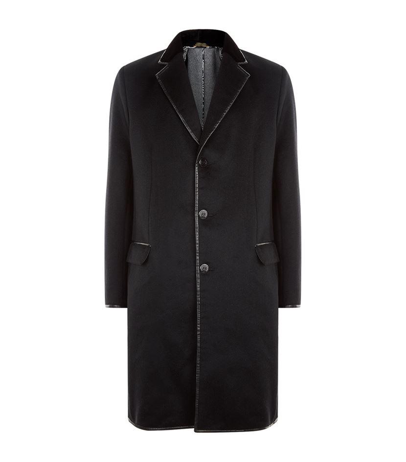Zilli Cashmere Coat in Black for Men - Lyst