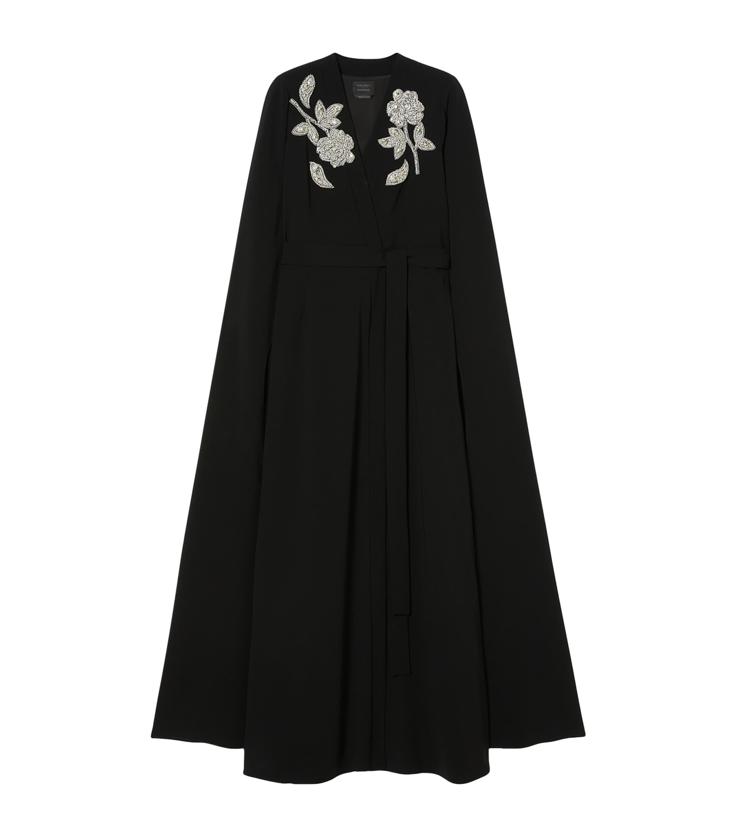 Marina Rinaldi Embellished Maxi Dress in Black | Lyst