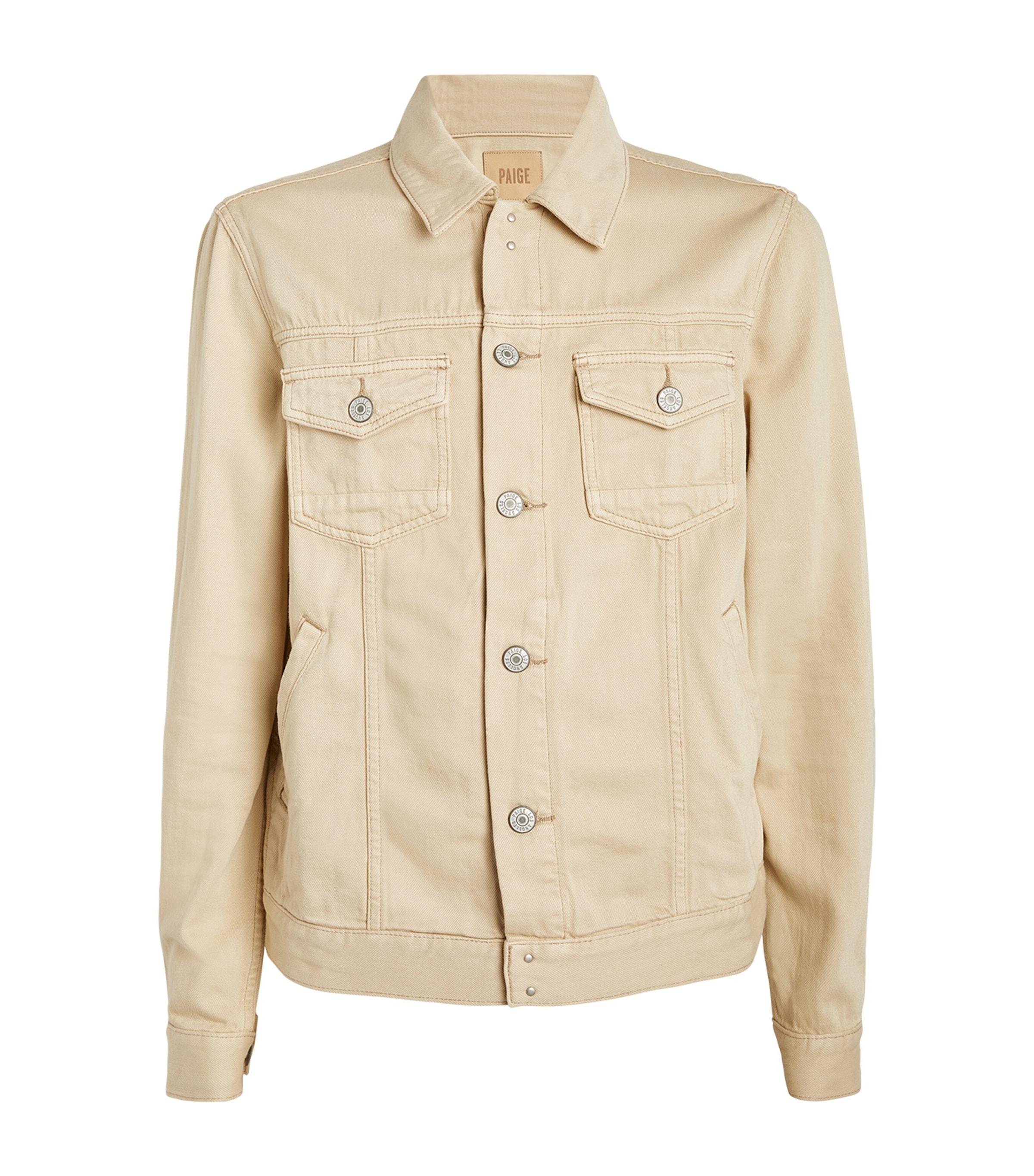 PAIGE Scout Denim Jacket in Natural for Men Lyst