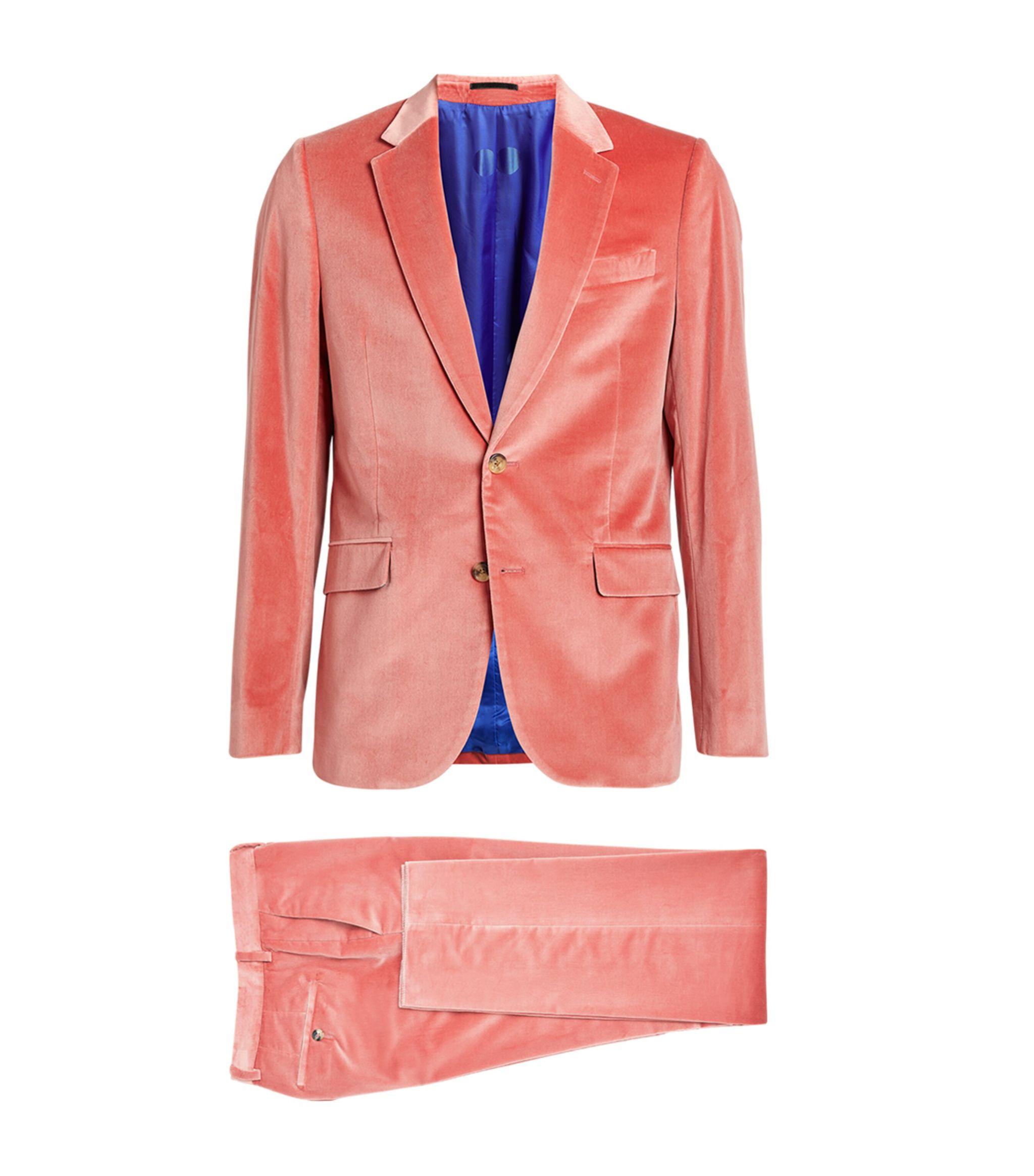 Paul Smith Velvet 2-piece Suit in Pink for Men | Lyst