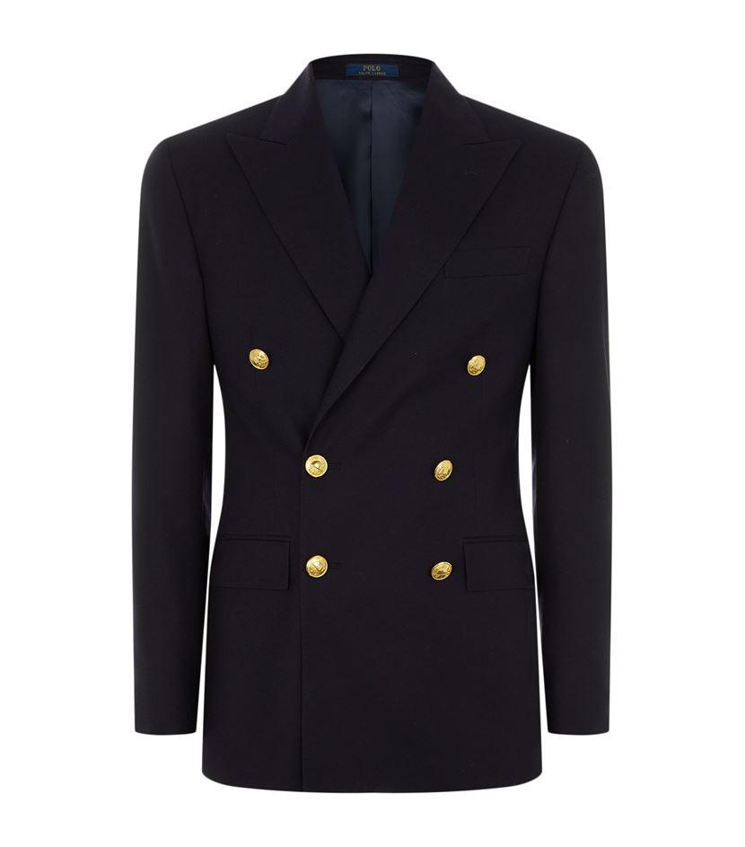 Polo Ralph Lauren Double Breasted Gold Button Blazer in Blue for Men | Lyst  UK