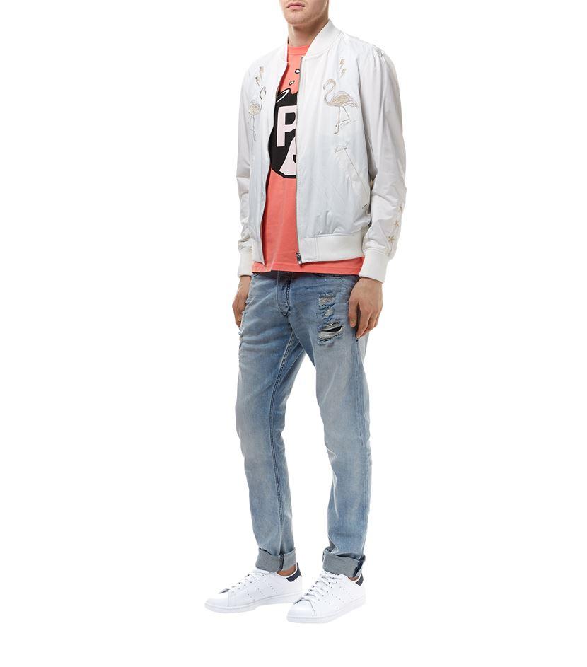 DIESEL / Miami Dream Bomber Jacket/ボマージャケット/S/ポリエステル/WHT DIESEL Miami Dream Bomber Jacket in White for Men | Lyst UK