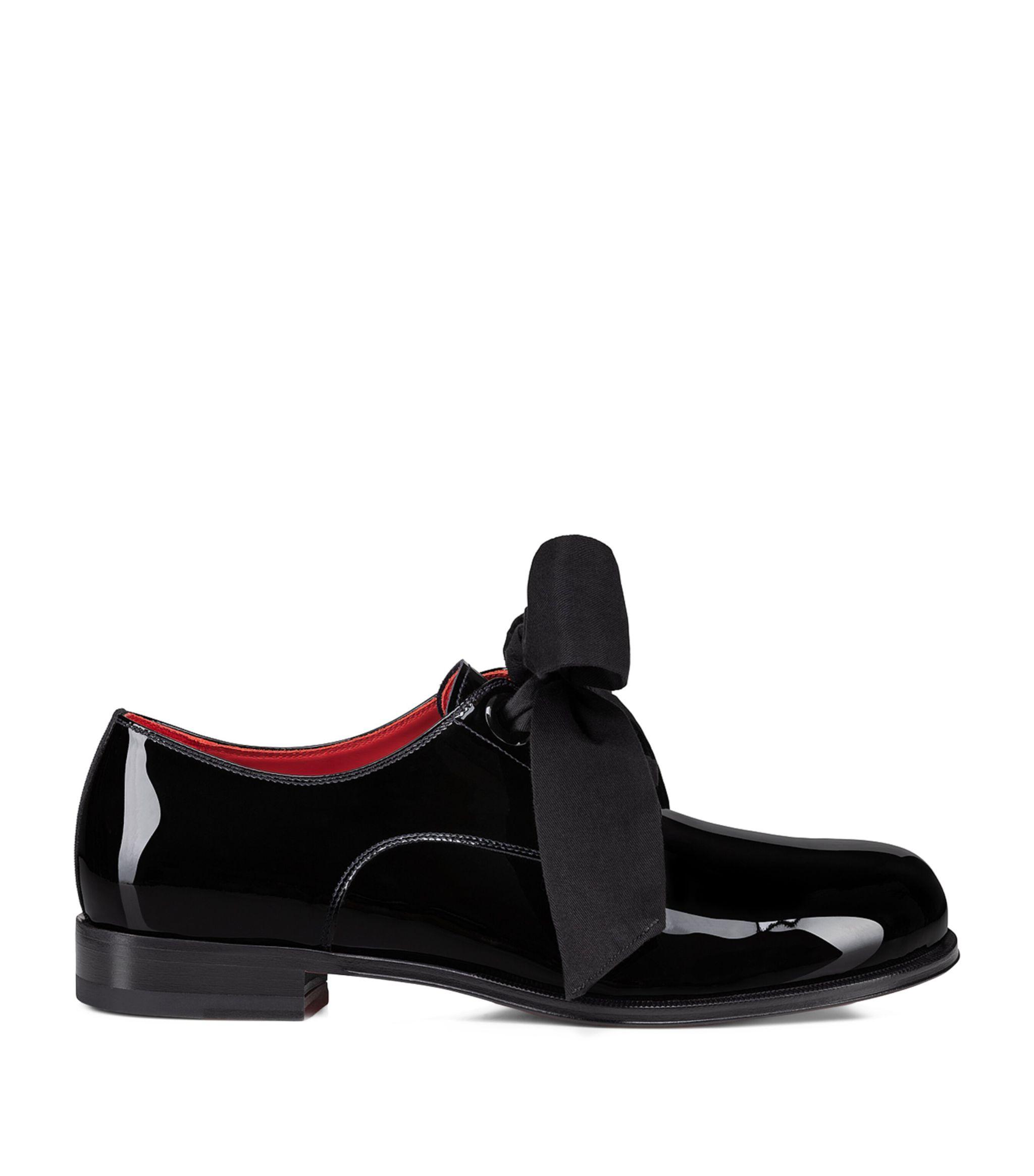 Chrisitian Louboutin MENS Derloon Black Patent Derbie Shoe Christian Louboutin Derby shoes for Men | Online Sale up to  main image 3