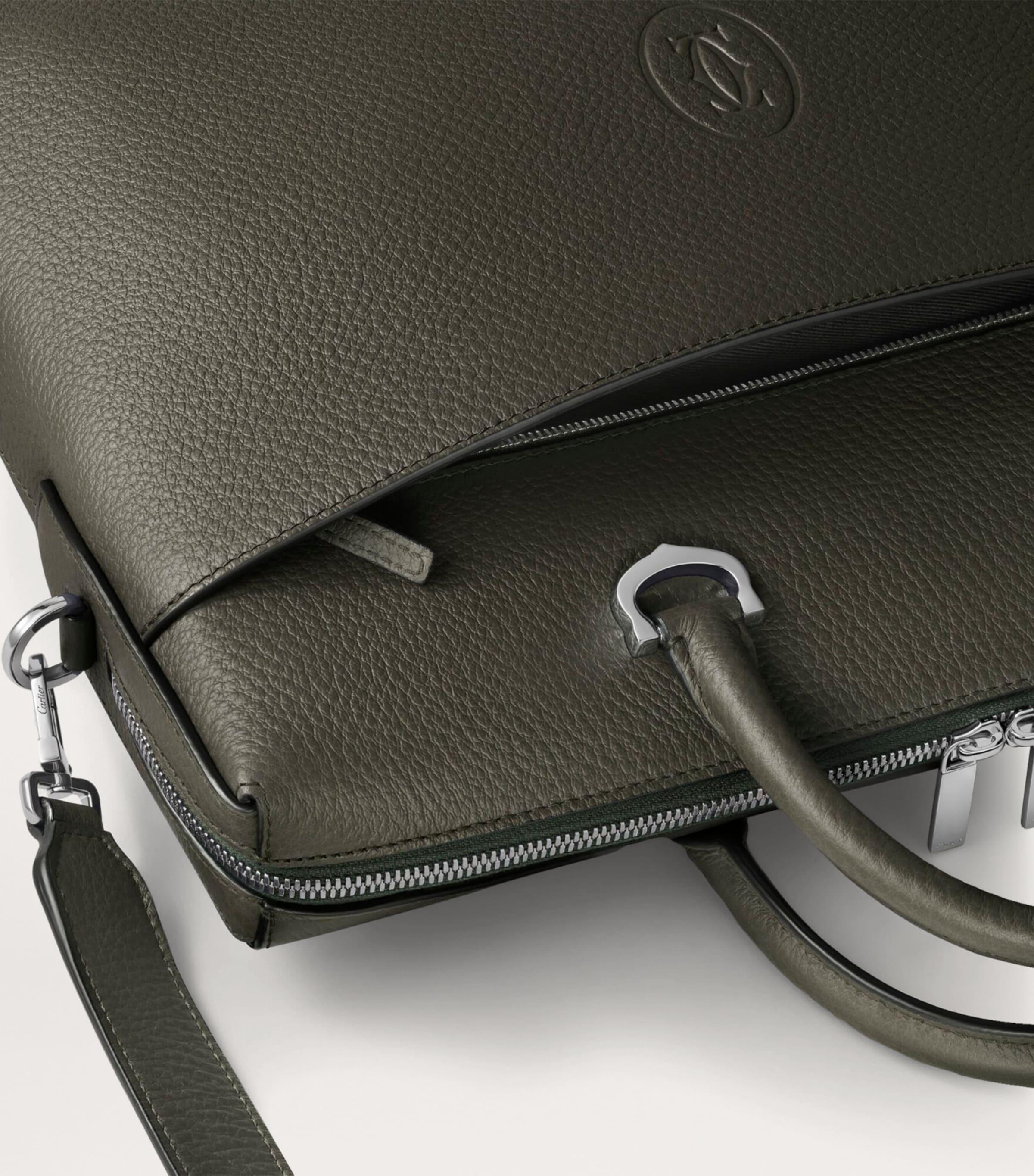 Cartier Small Calfskin Must De Document Holder in Green for Men