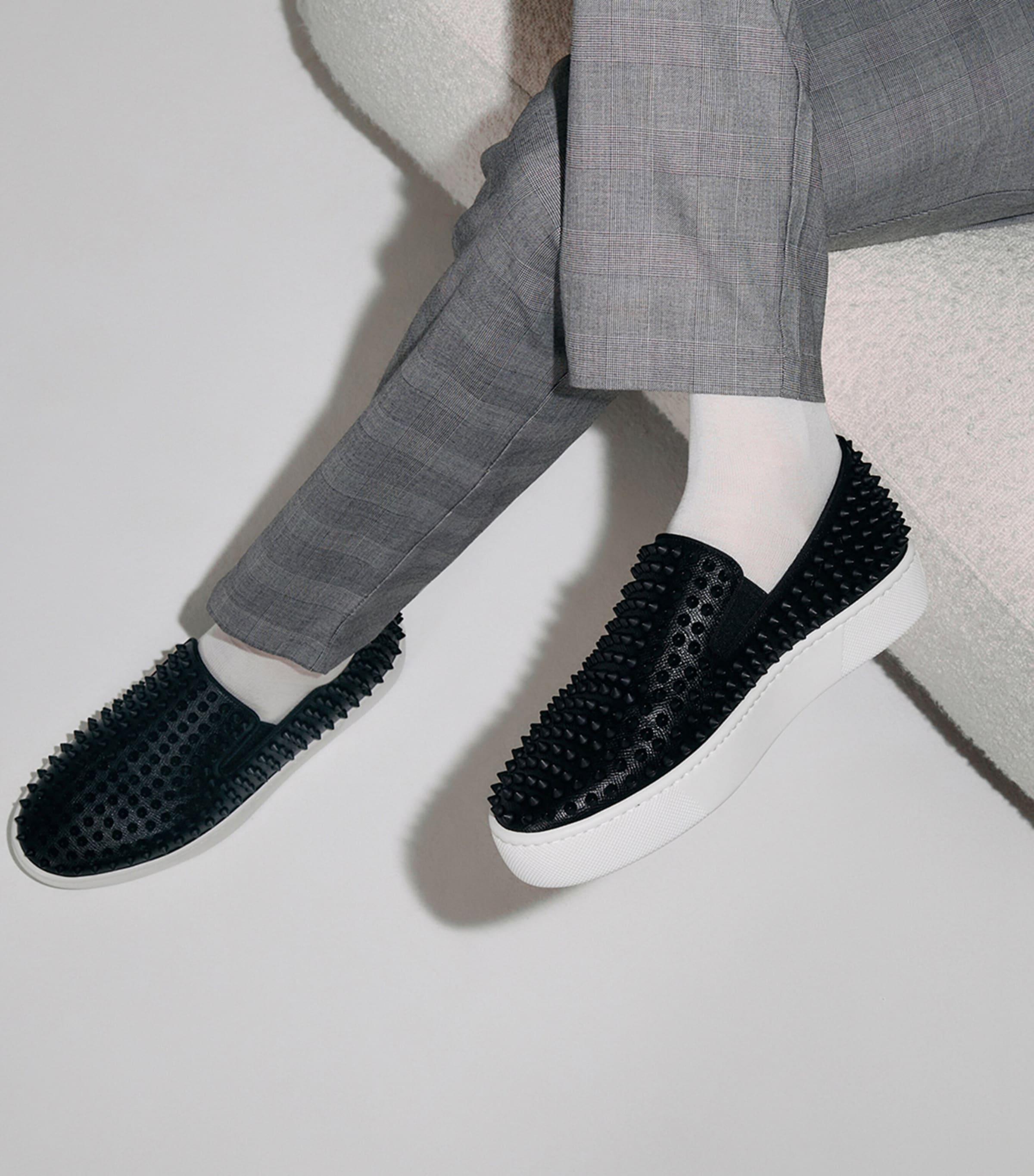 Christian Louboutin Spikeboat Leather Loafer Sneakers in  display picture 2