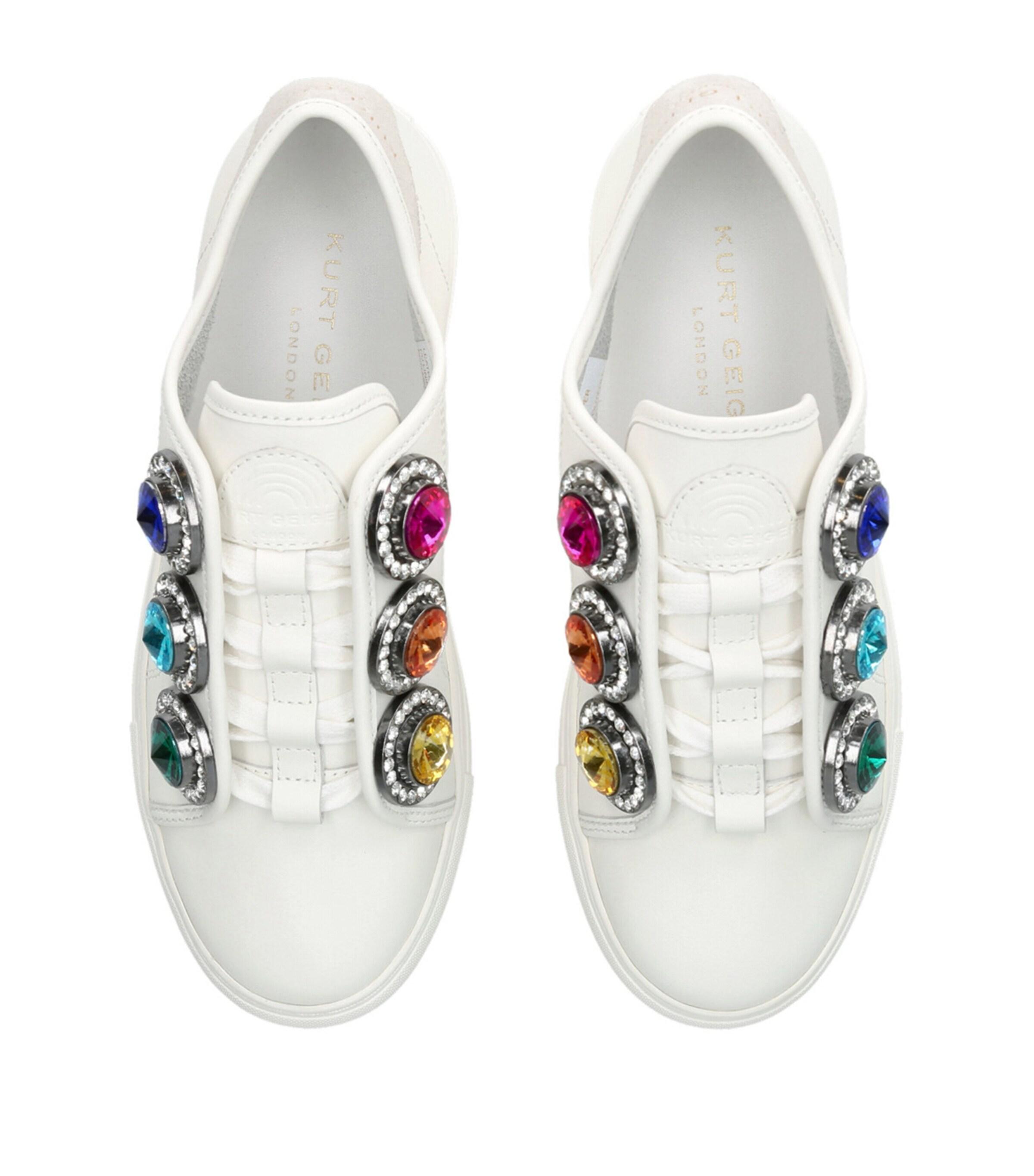 Kurt Geiger Leather Laney Octavia Sneakers in White Lyst