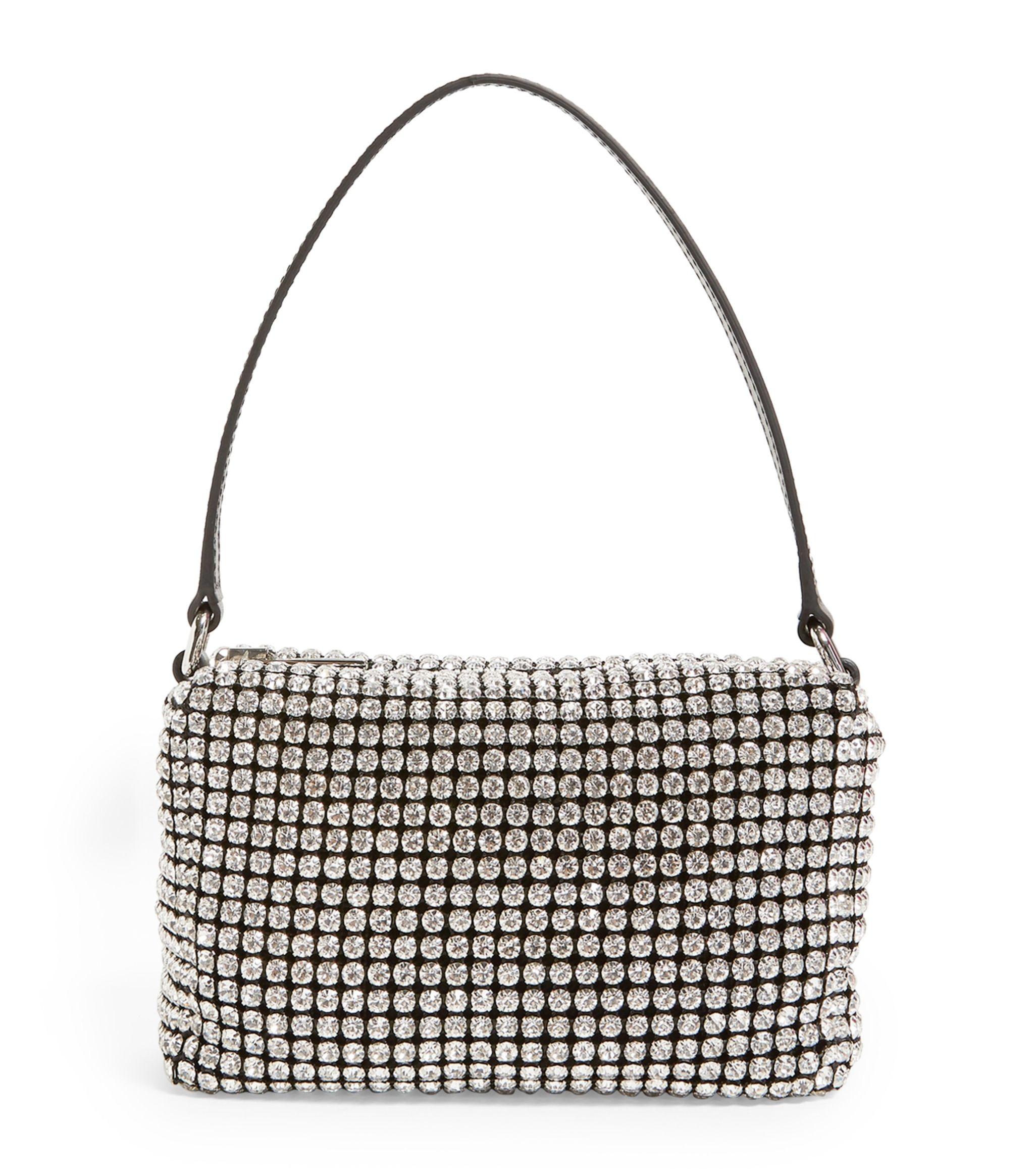 Alexander Wang Leather Mini Rhinestone Bag - Lyst