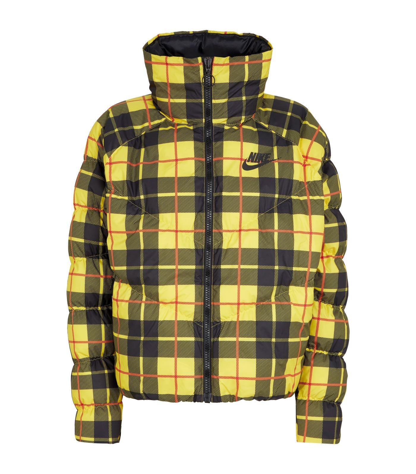 Nike Plaid Pack Fill Jacket in Yellow | Lyst