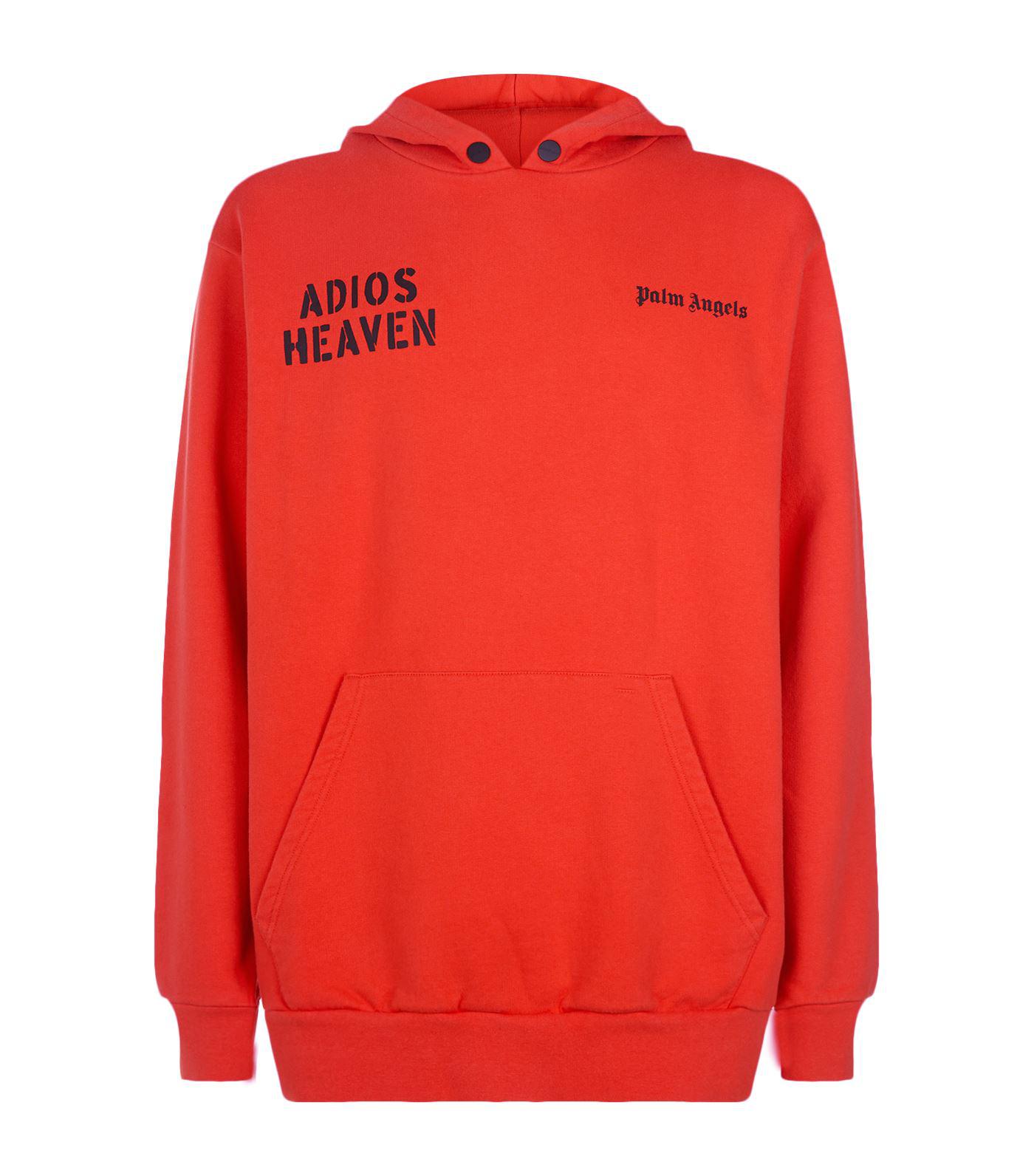 palm angels red sweatshirt