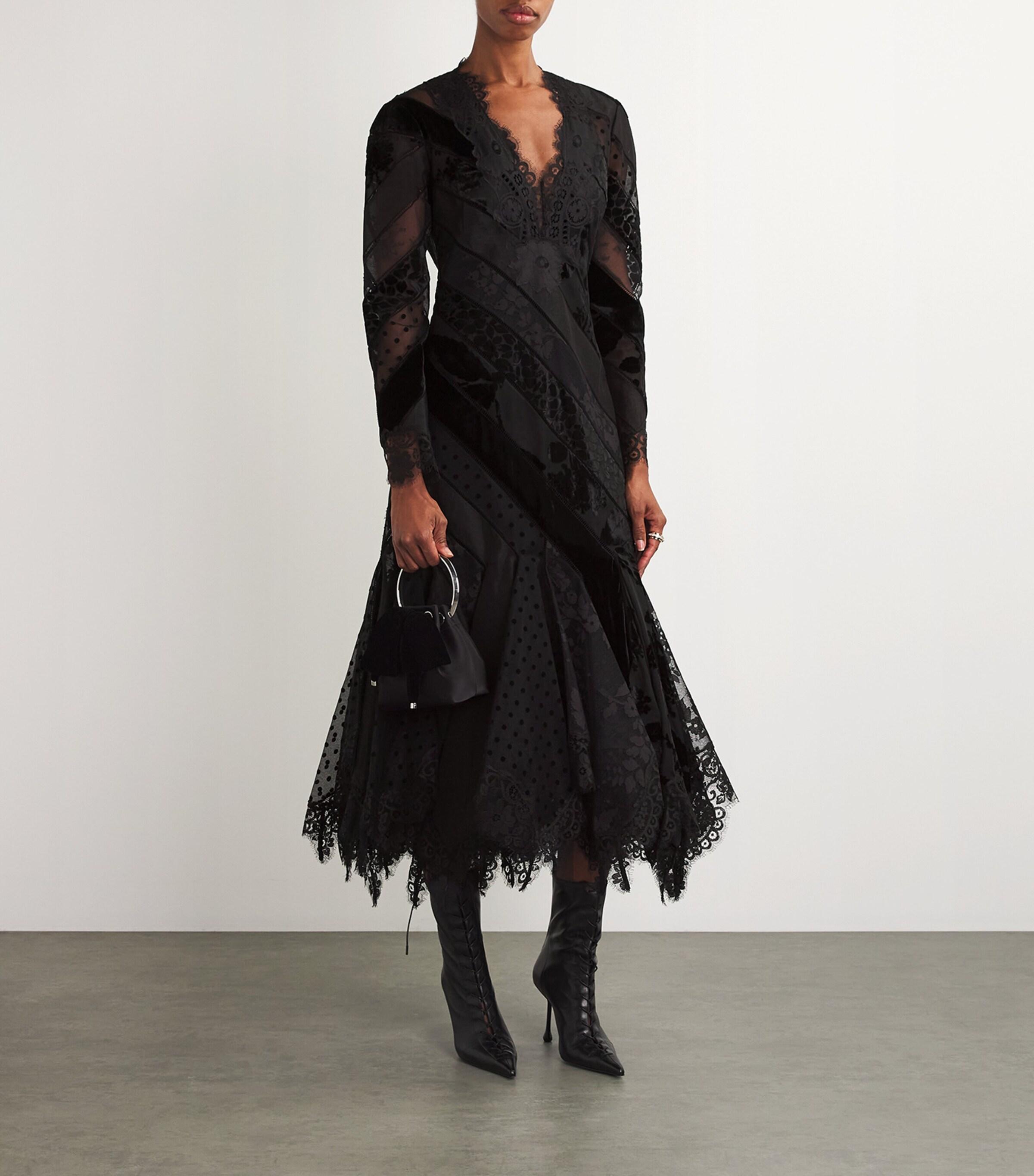 zimmermann spliced mesh midi dress ZIMMERMANN Mahon splice halter mesh midi dress