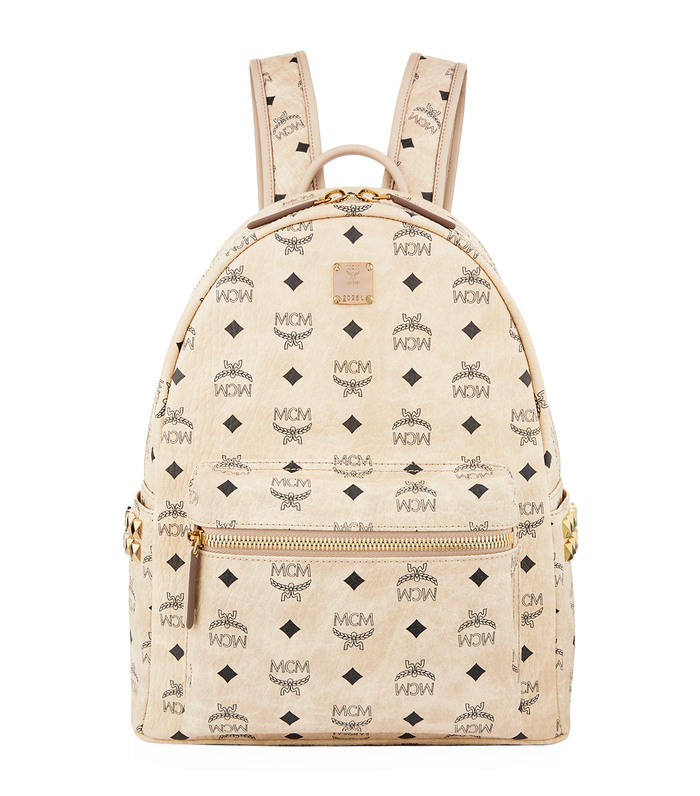 mcm backpack beige medium