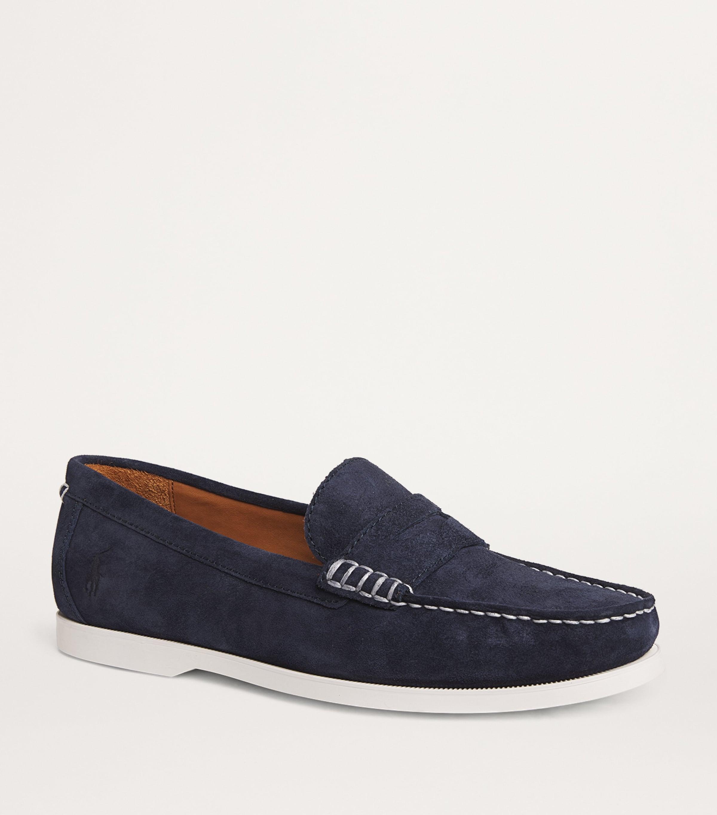Polo Ralph Lauren Suede Merton Loafers in Blue for Men Lyst UK