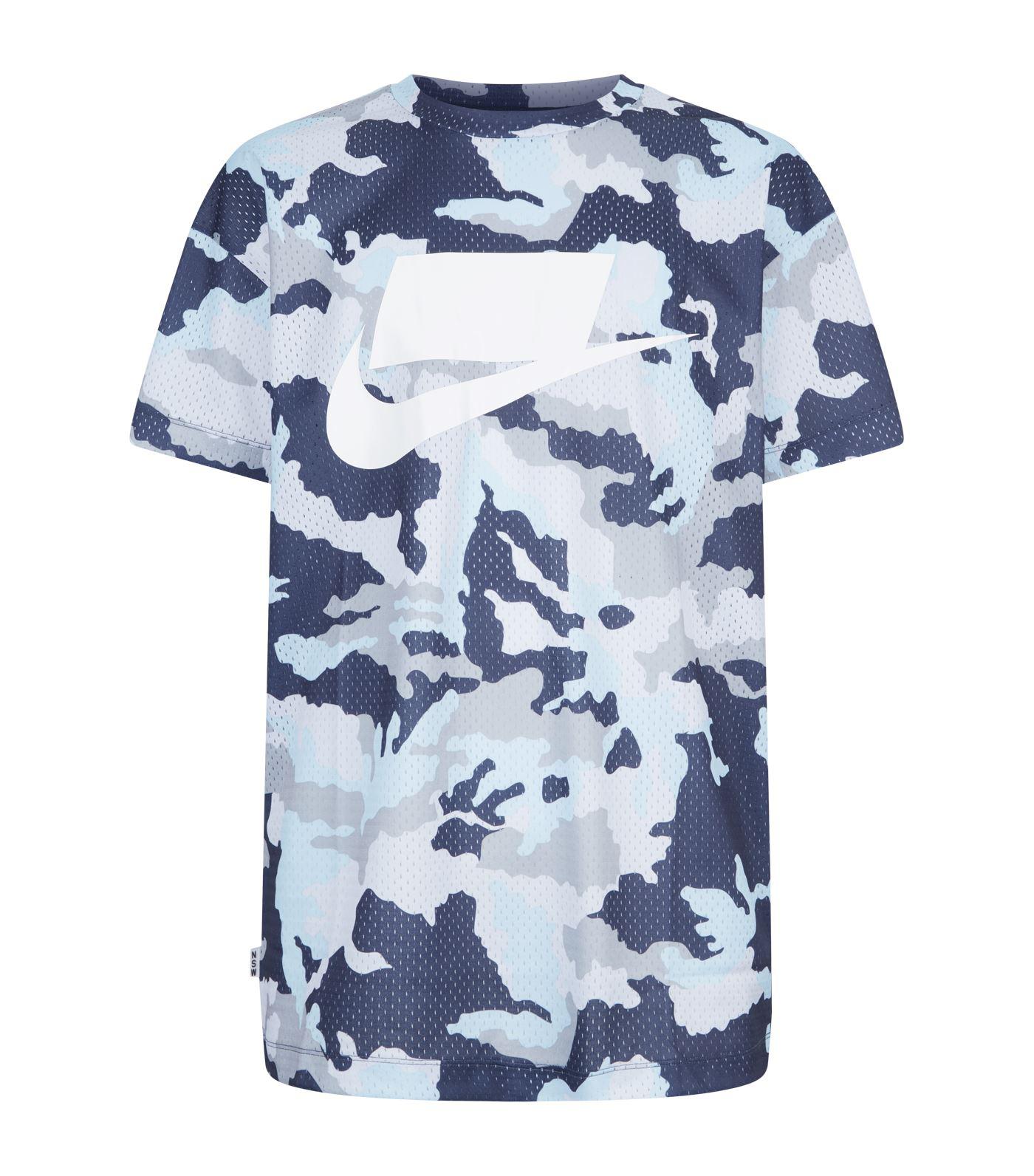 Nike Sportswear Nsw Camouflage T-shirt in Blue for Men - Lyst
