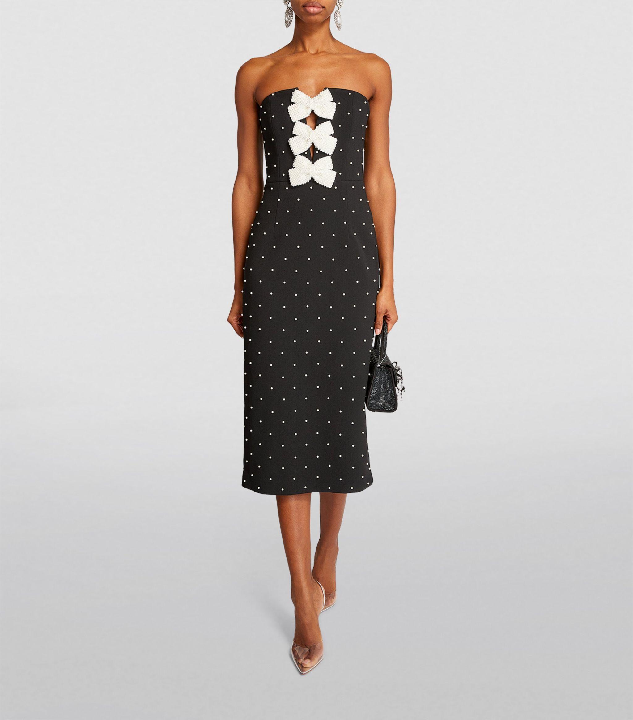 Rebecca Vallance Veronica Midi Dress in Black | Lyst