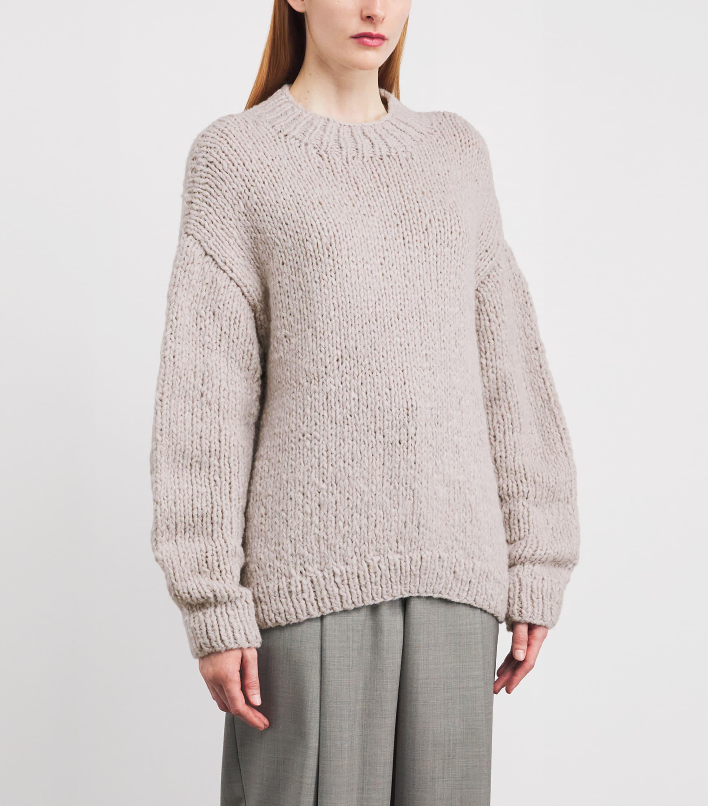 L'Appartement DEUXIEME CLASSE - アパルトモン LAUREN MANOOGIAN ALPACA KNIT Lauren Manoogian Alpaca-Merino Hand-Knitted Sweater in Gray | Lyst