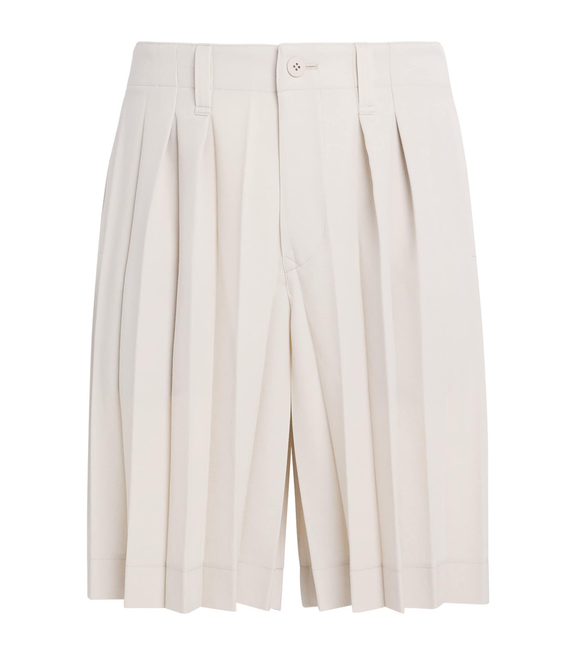 ショートパンツ ISSEY MIYAKE Women Shorts  Burmudas IM46FF55602 WHITE ISSEY MIYAKE Shorts – The official ISSEY MIYAKE ONLINE STORE