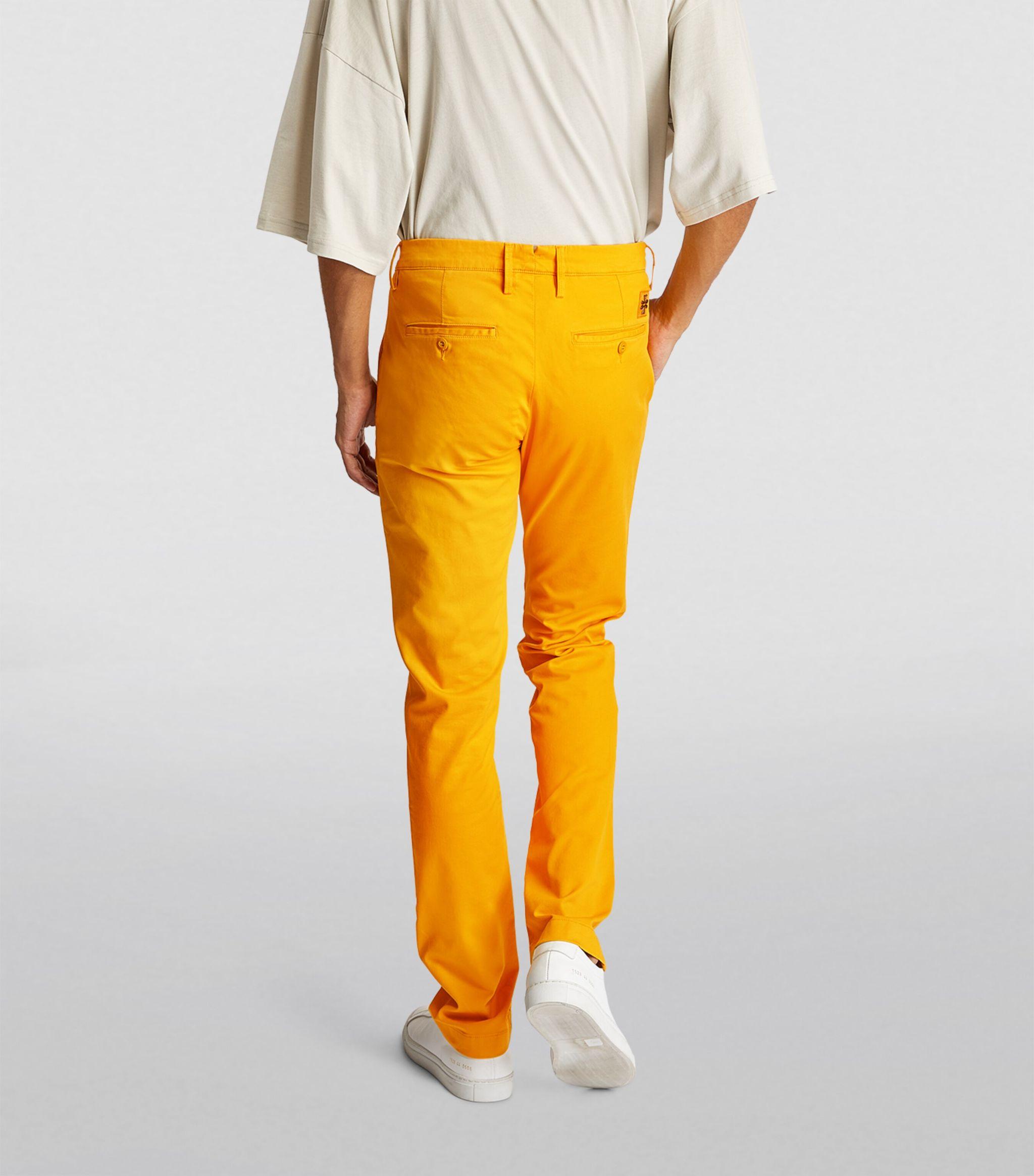 Yellow discount chino pants