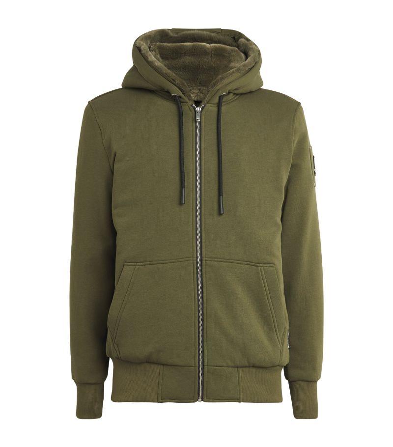Moose Knuckles Classic Bunny Zip Up Hoodie in Green for Men Lyst UK