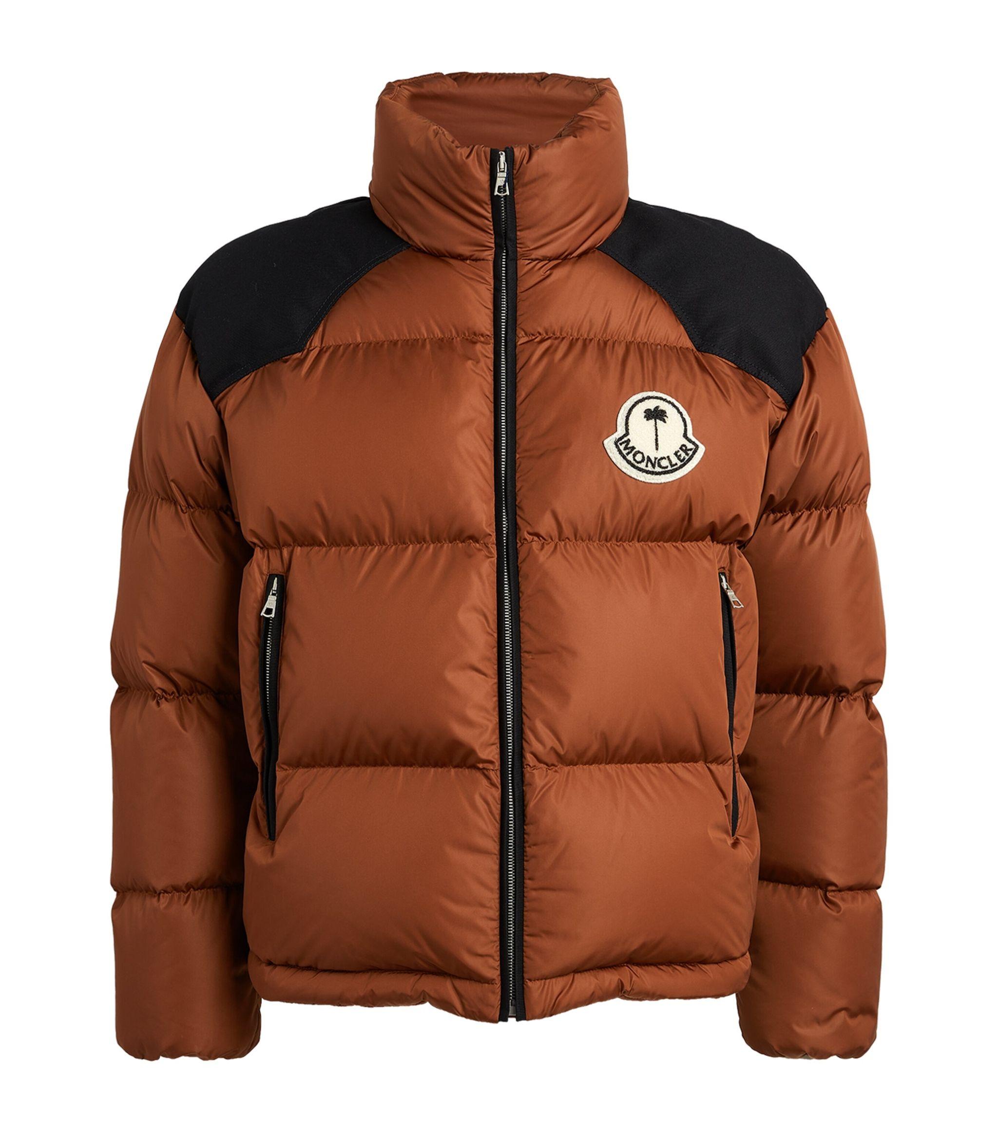 Moncler X Palm Angels Down Padded Nevin Jacket in Brown | Lyst Canada