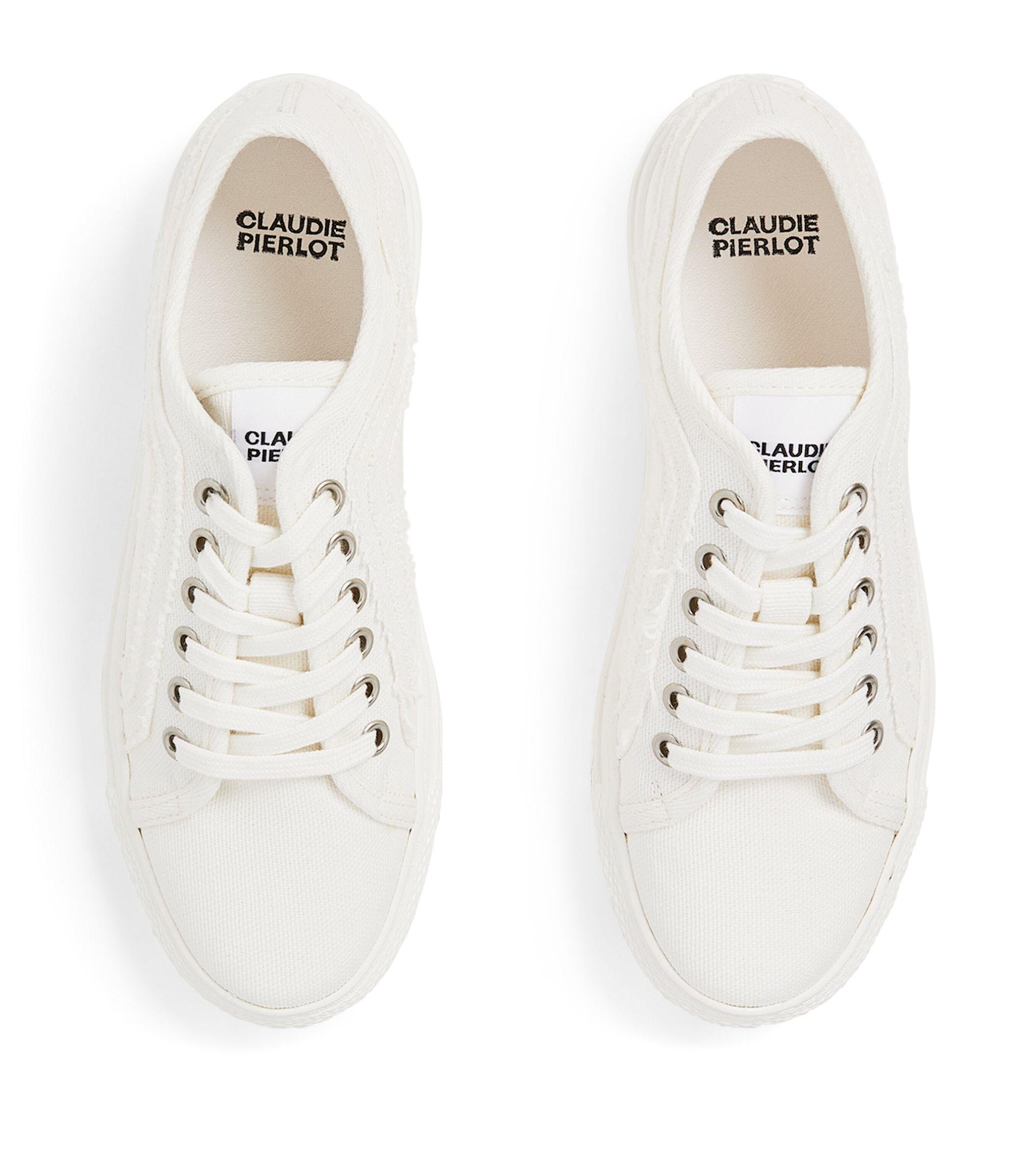 Claudie Pierlot Canvas Sneakers in White | Lyst