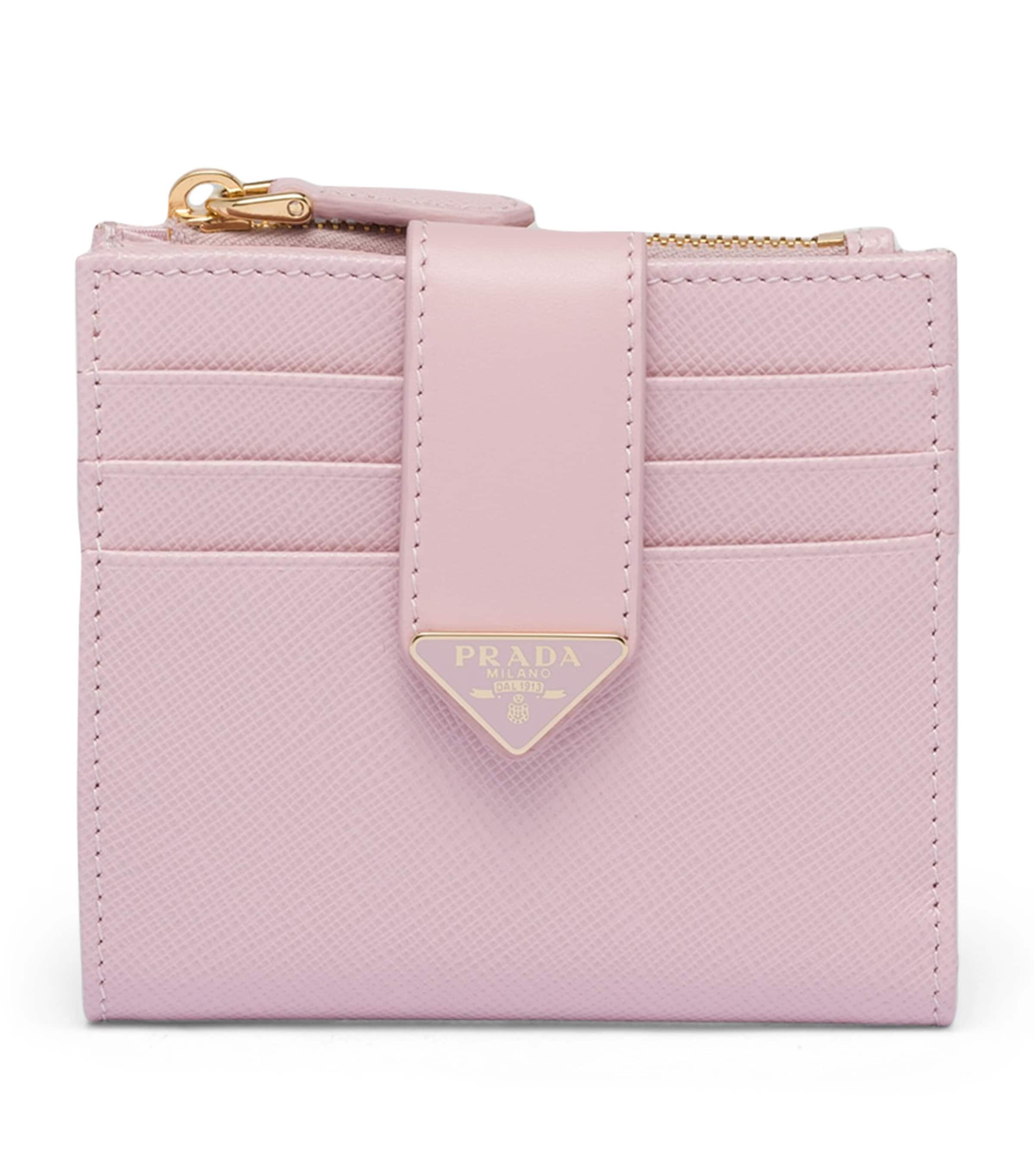 Prada Saffiano Leather Bifold Wallet in Pink Lyst UK
