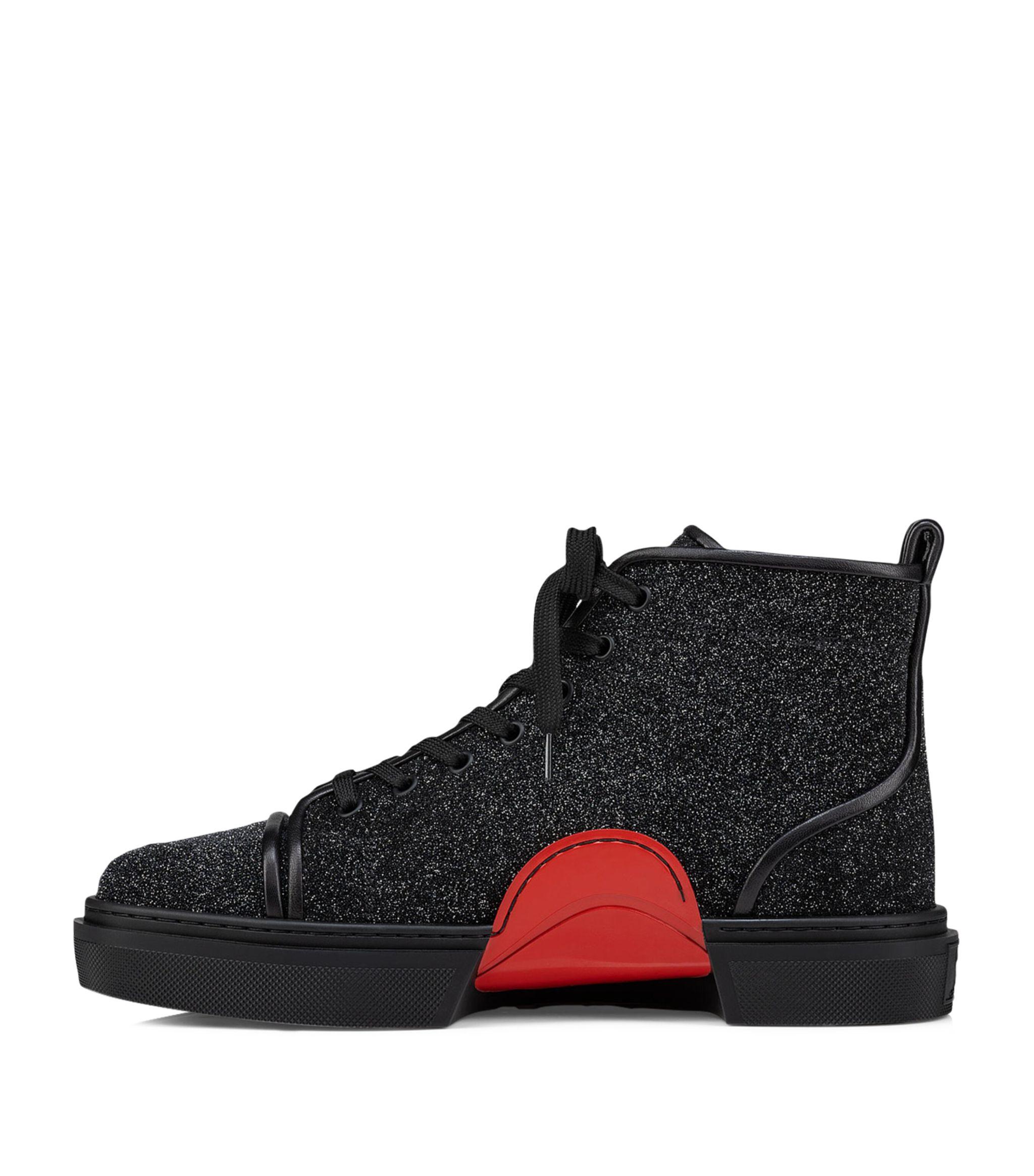 Christian Louboutin Leather Adolon High-top Sneakers in