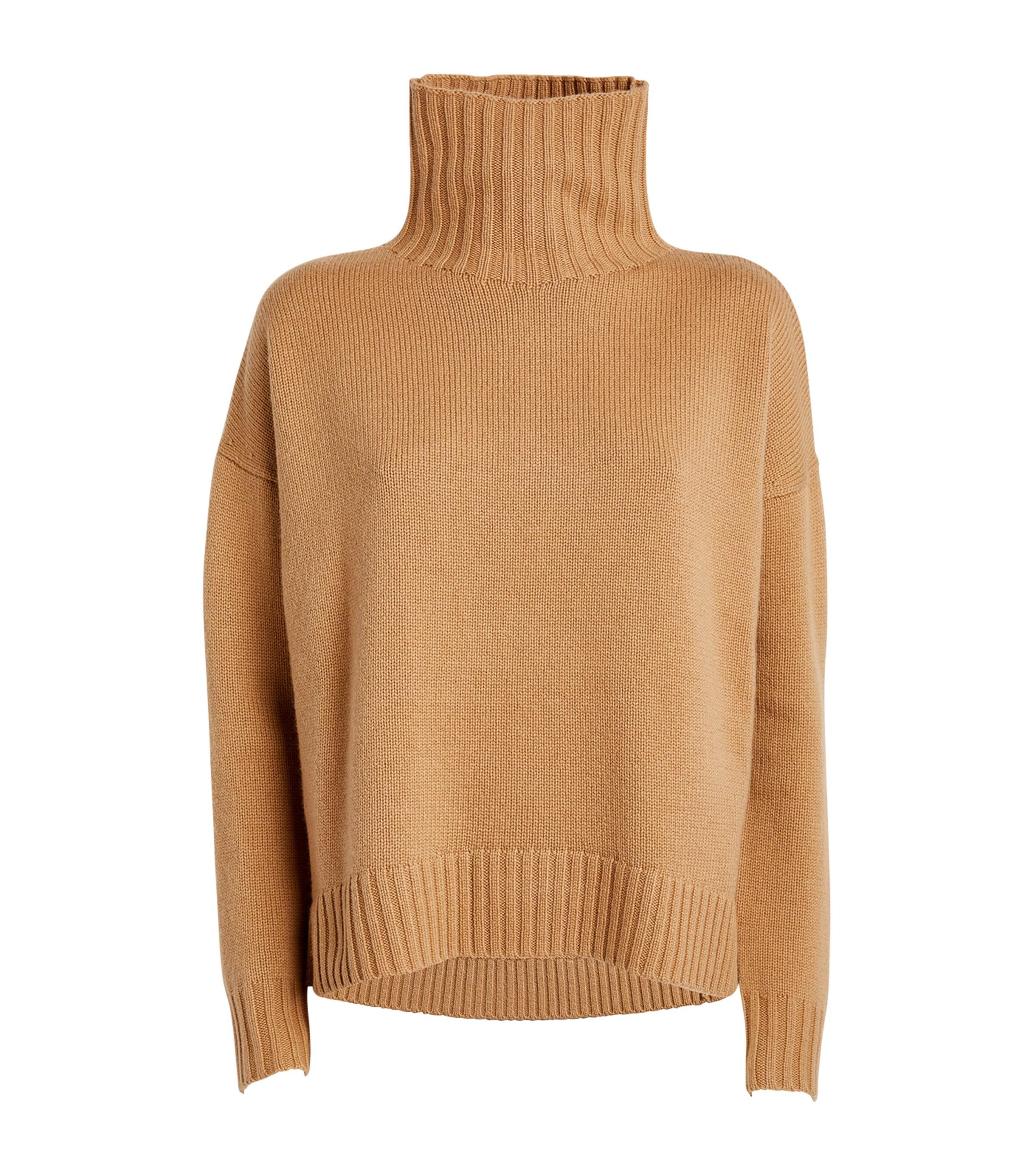 Max Mara Wool-Cashmere Gianna Sweater in Brown | Lyst