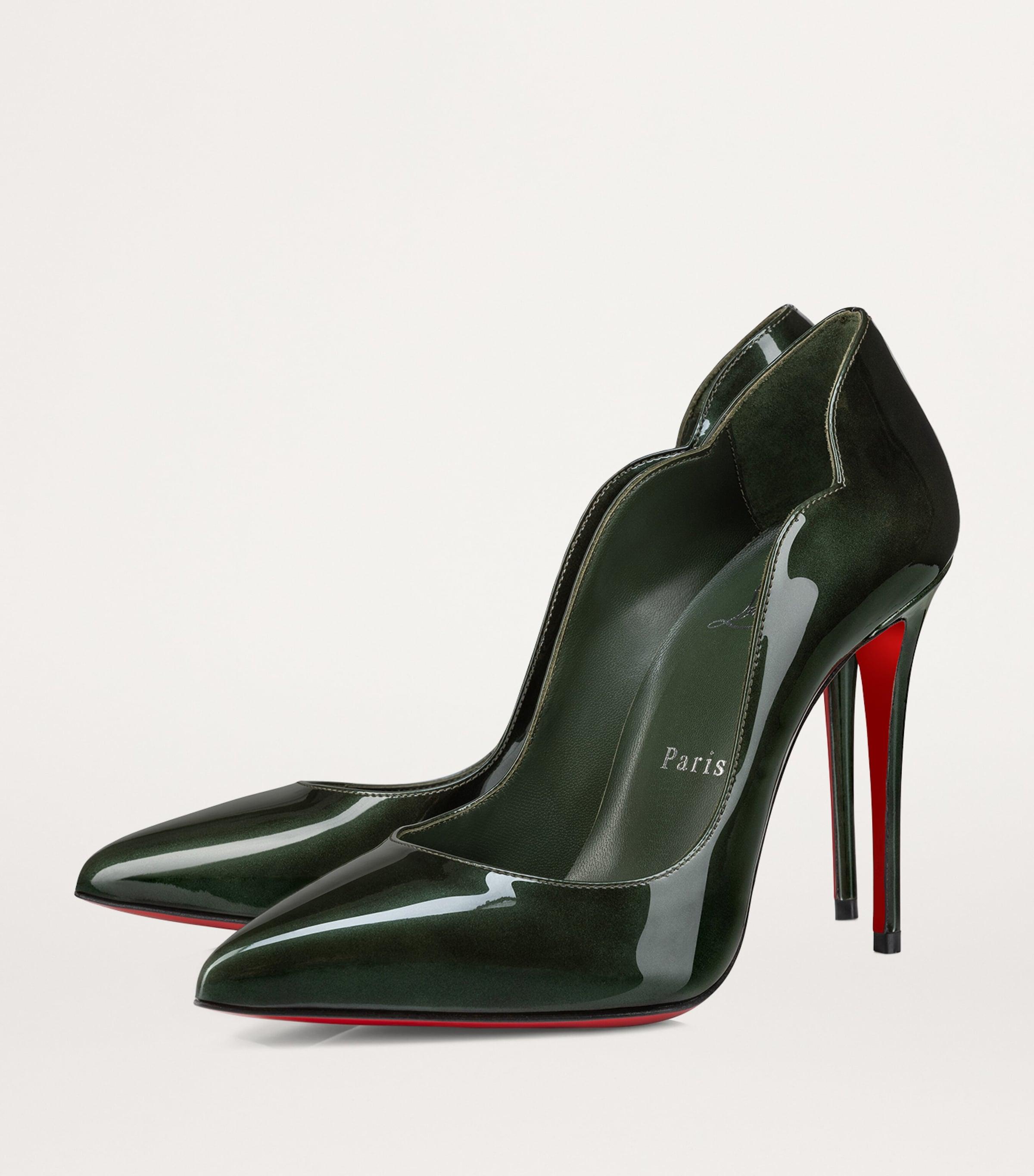 Christian Louboutin Hot Chick Patent Leather Pumps 100 in Green Lyst