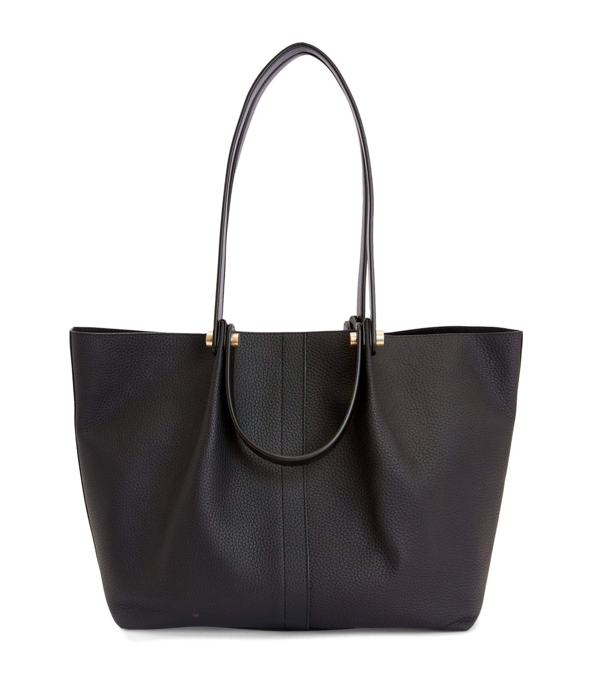 AllSaints Leather Allington Tote Bag in Black Lyst