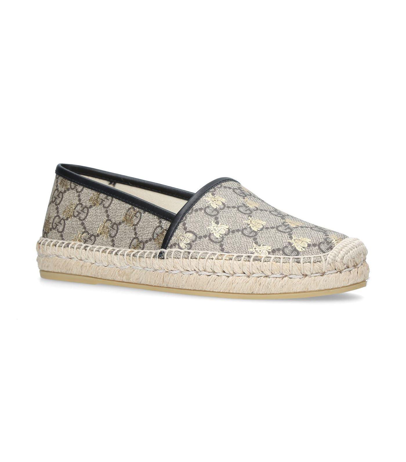 Gucci Canvas GG Supreme Bee Espadrilles in Beige (Natural) - Save 5% - Lyst